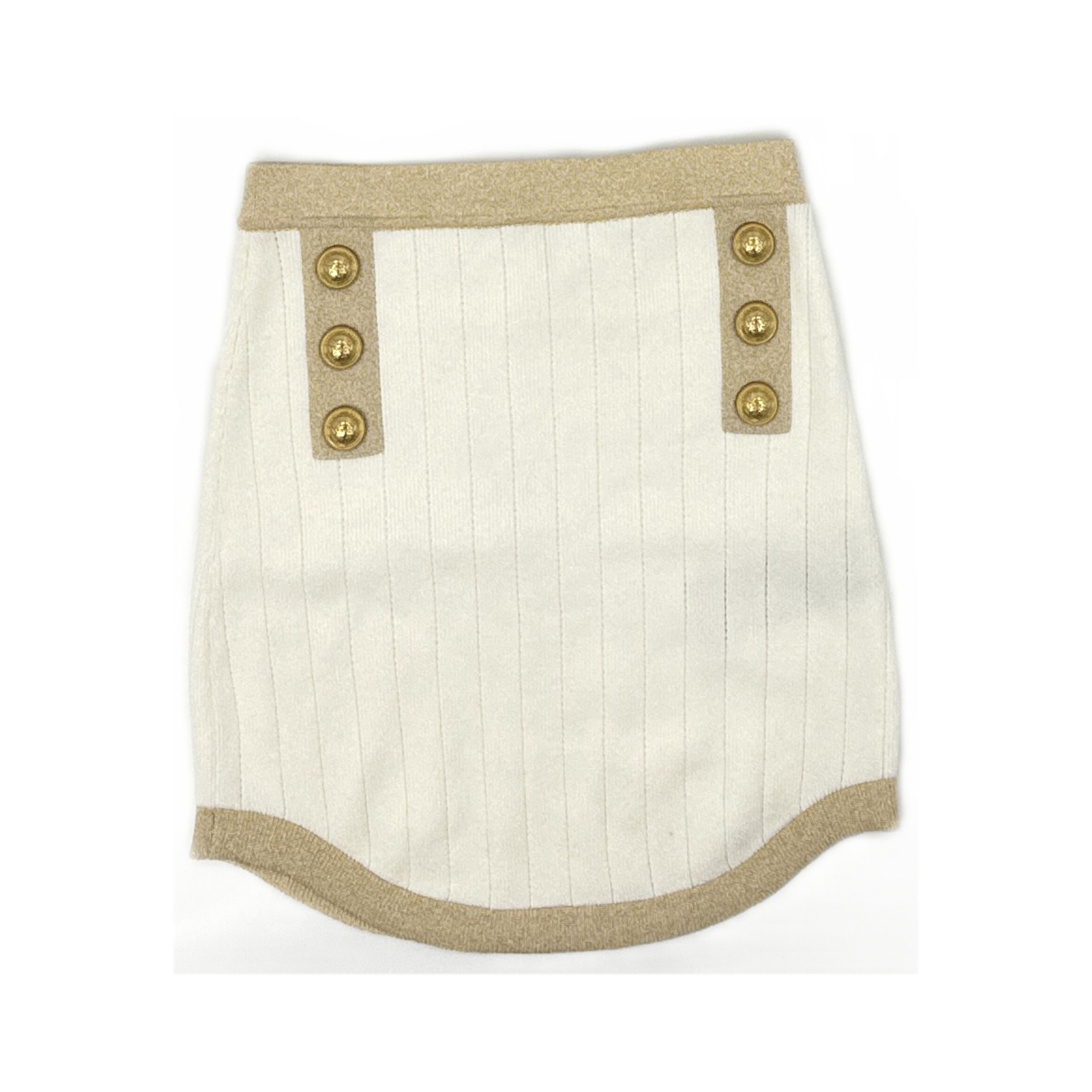 Balmain Balmain Buttoned Knit Mini Skirt Size 38 Size 27" / US 4 / IT 40 - 1 Thumbnail