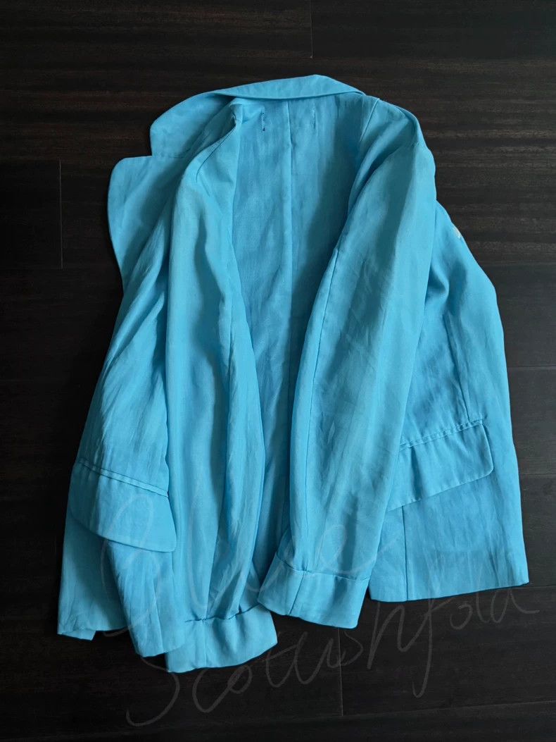 Comme des Garcons Comme des Garcons Water blue coat Size M / US 6-8 / IT 42-44 - 6 Thumbnail