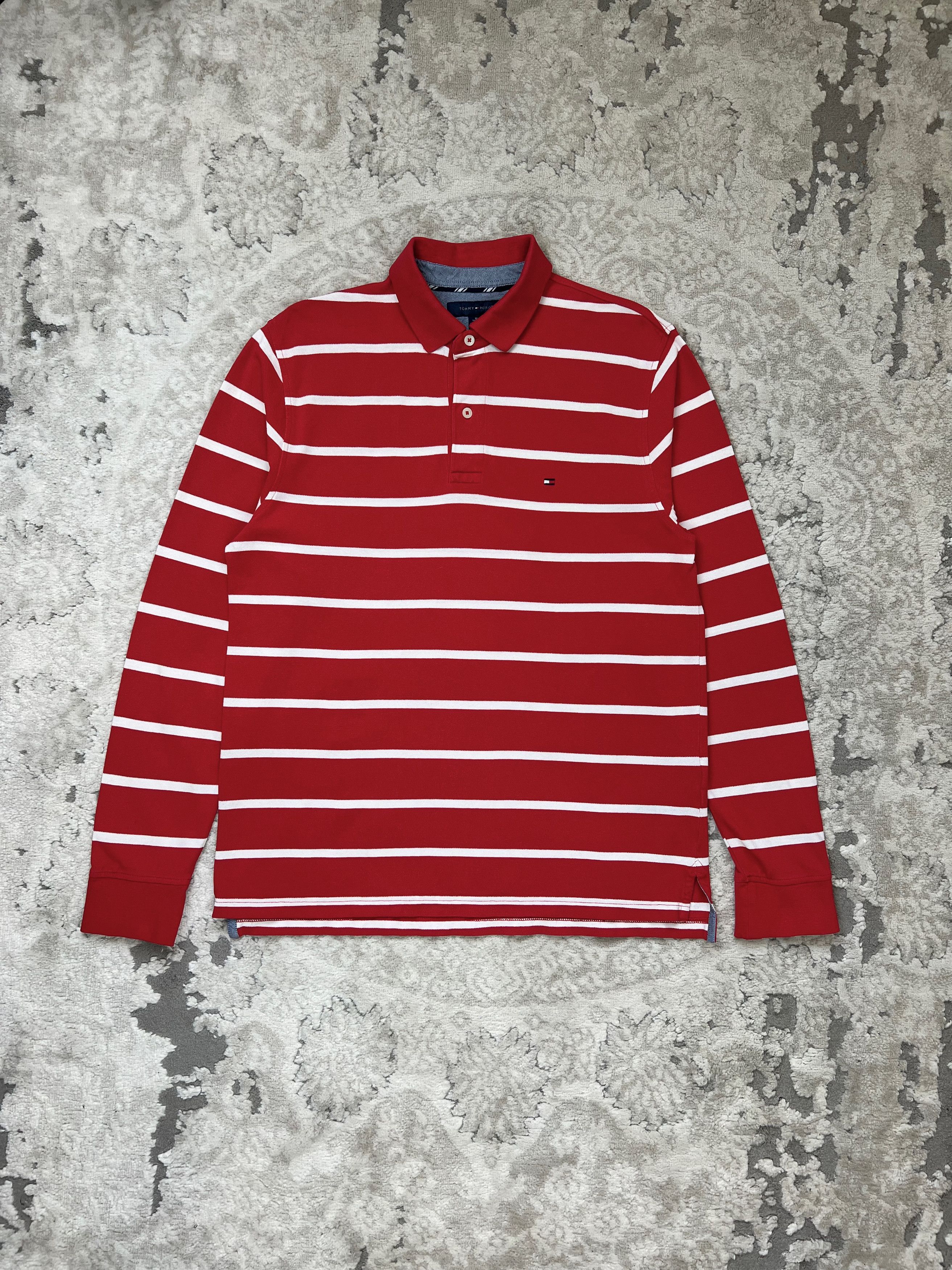 Tommy Hilfiger Tommy Hilfiger Striped Rugby Long Sleeve Polo Shirt M Size US M / EU 48-50 / 2 - 1 Thumbnail