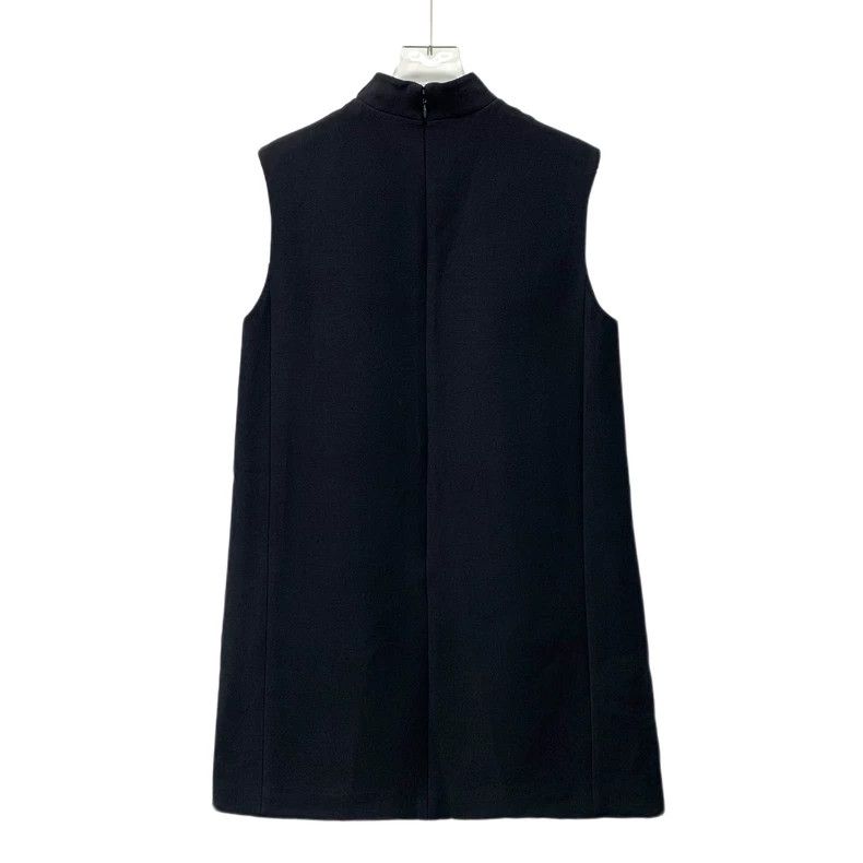 Dior Dior Black bee embroidered wool zipper sleeveless dress 250 Size XS / US 0-2 / IT 36-38 - 2 Thumbnail