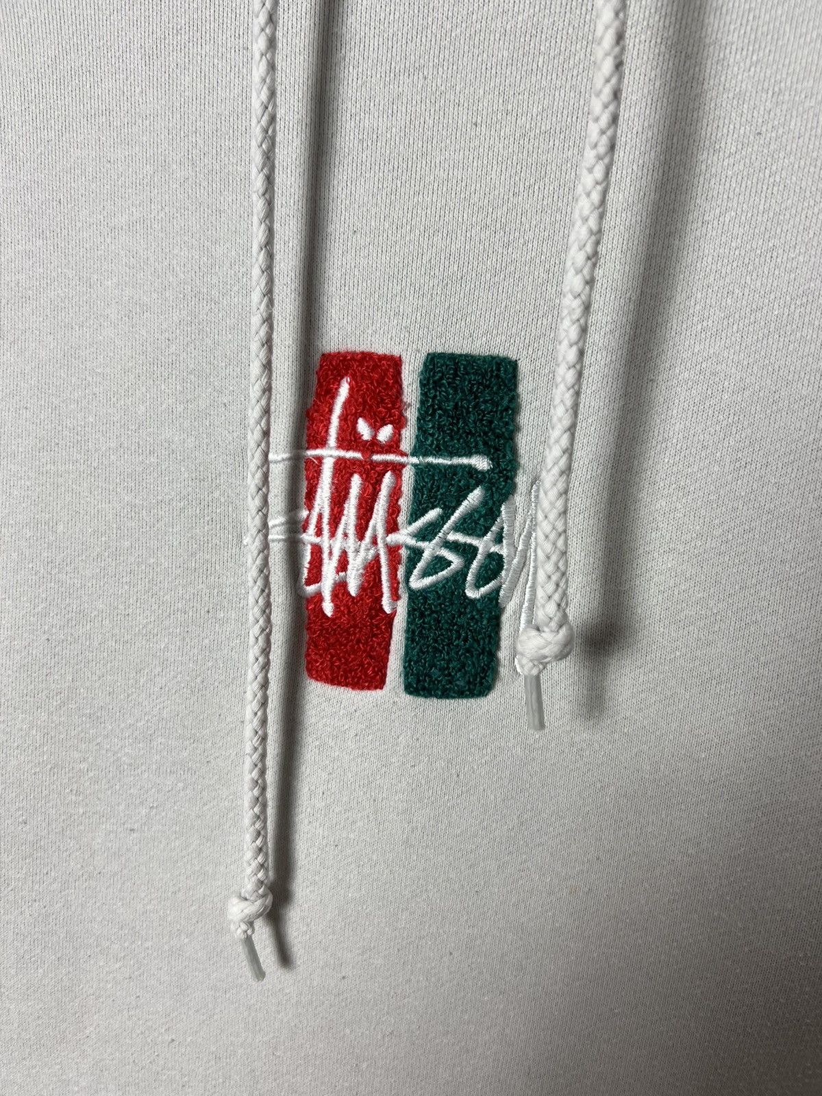 HOT Embroidered Hoodie Stussy Bars Logo Hoodie RARE