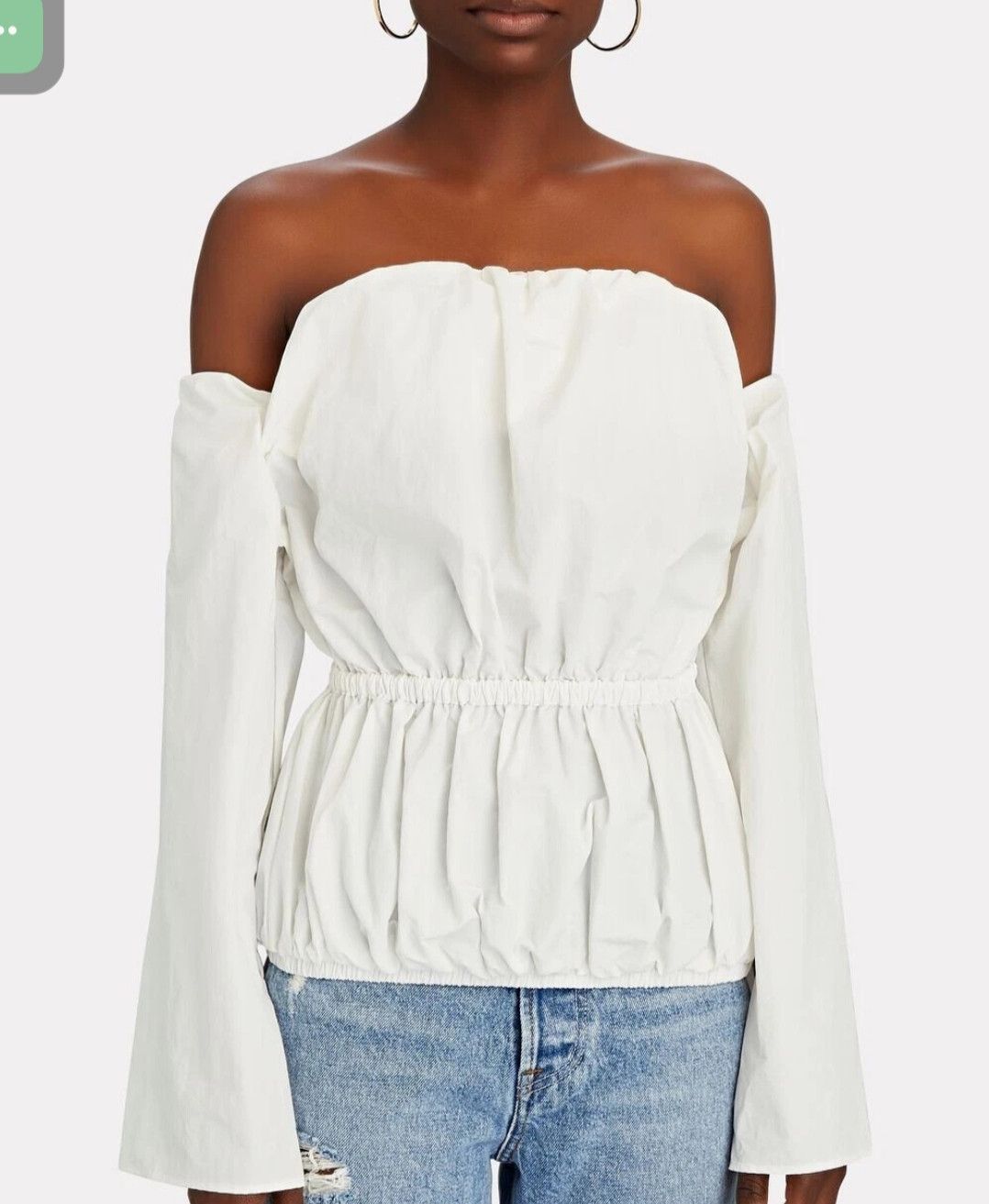 Christopher Esber Christopher Esber Natural puff sleeve Apron tie top Size M / US 6-8 / IT 42-44 - 1 Thumbnail