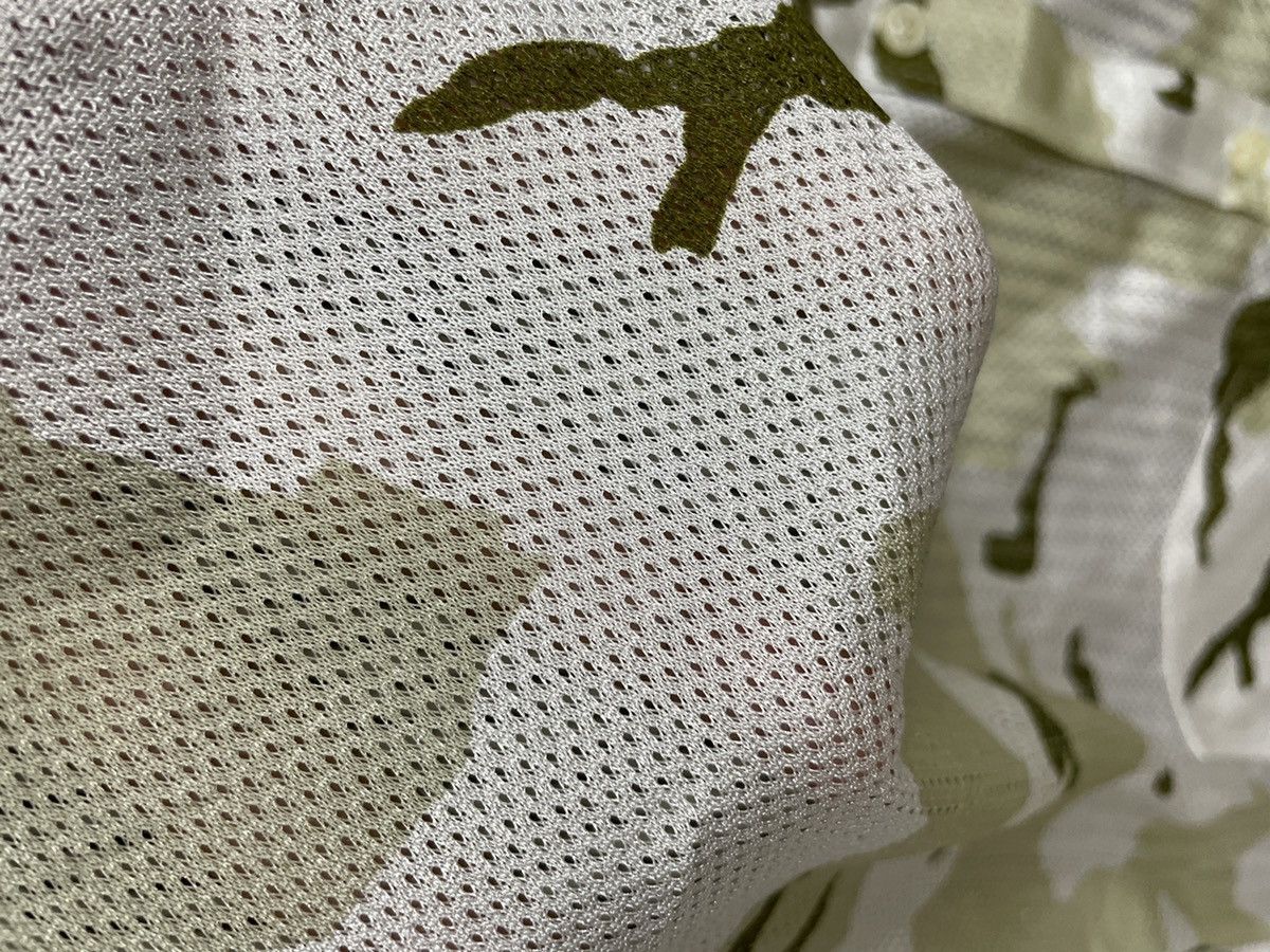 Vintage stussy camo mesh shirt