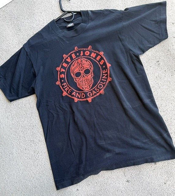 Other Steve Jones/Sex Pistols FIRE AND GASOLINE 1989 T-shirt. Size US M / EU 48-50 / 2 - 8 Thumbnail
