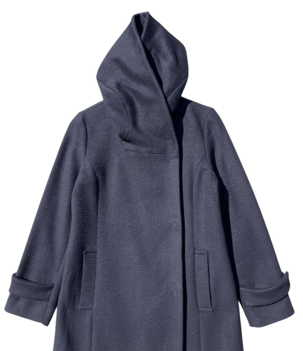 ATSURO TAYAMA 🔥Accept Binding🔥 Atsuro Tayama Black Wool Peacoat With Hood Size S / US 4 / IT 40 - 4 Thumbnail
