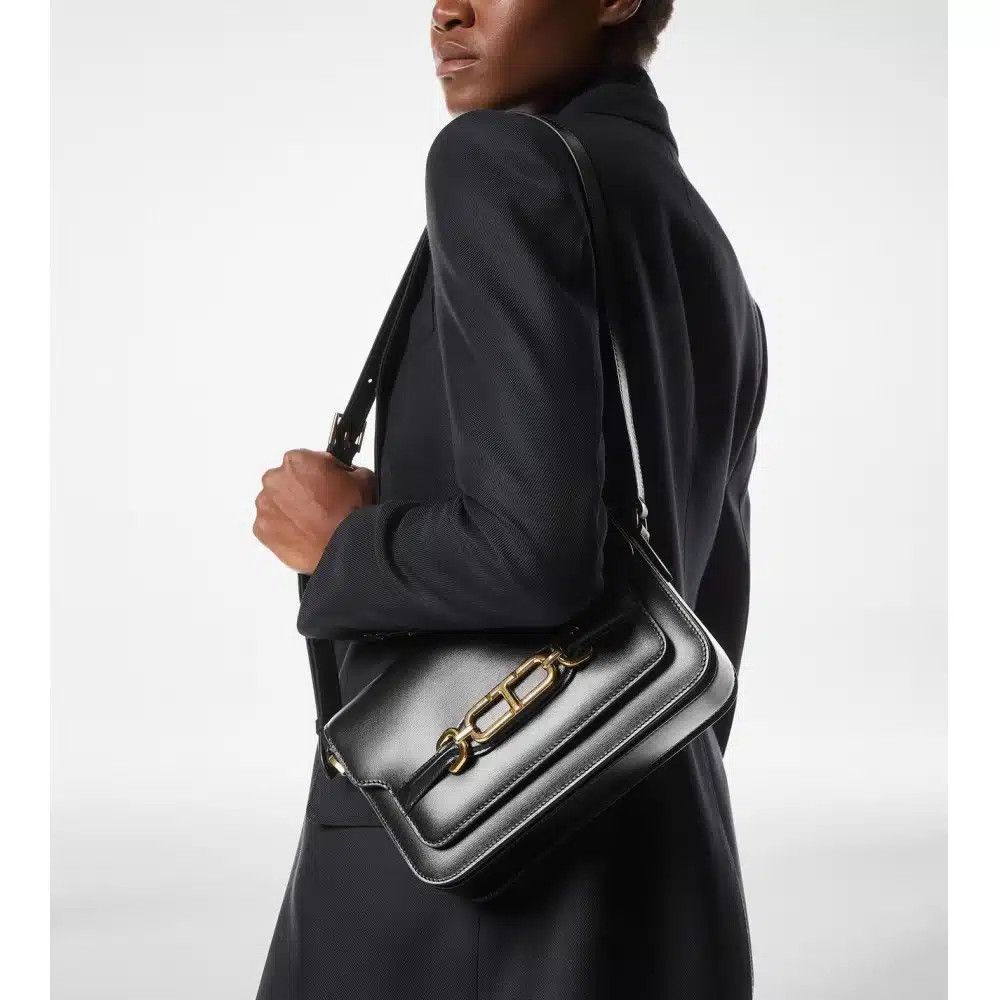 Tom Ford o1loc1c0825 L1838 Size: OS / Leather Shoulder Bag in Black Size ONE SIZE - 2 Thumbnail