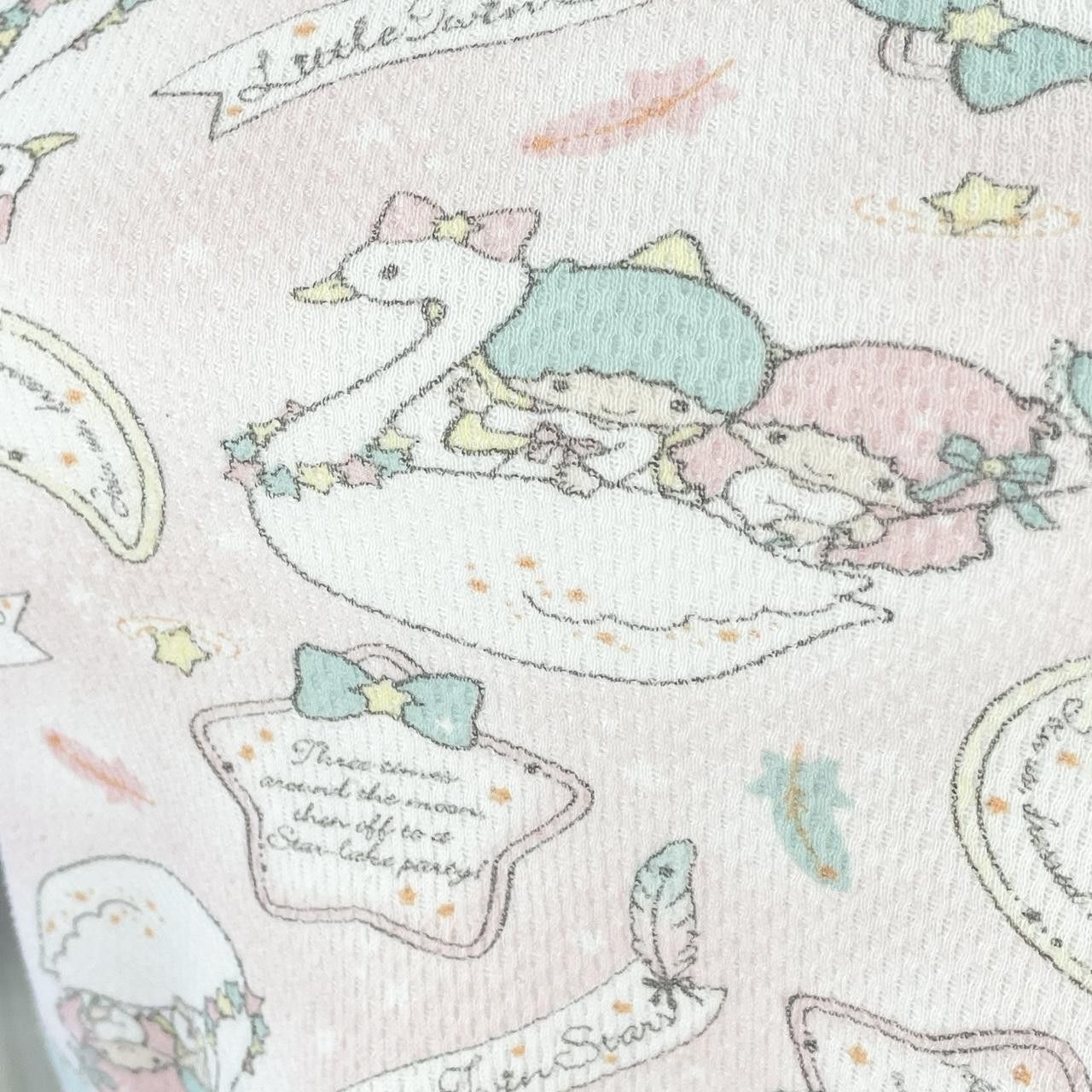 Japanese Brand ✩ Cute Sanrio Little Twin Stars Soft Gauze Style AOP Tee ♡ Size S / US 4 / IT 40 - 3 Thumbnail