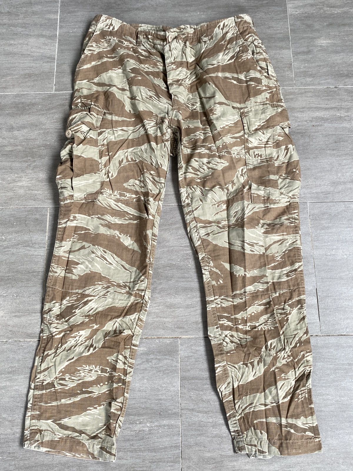 image of Made In USA x Military Vintage Army Tiger Stripe Camouflage Cargo Pant, Men's (Size 34)