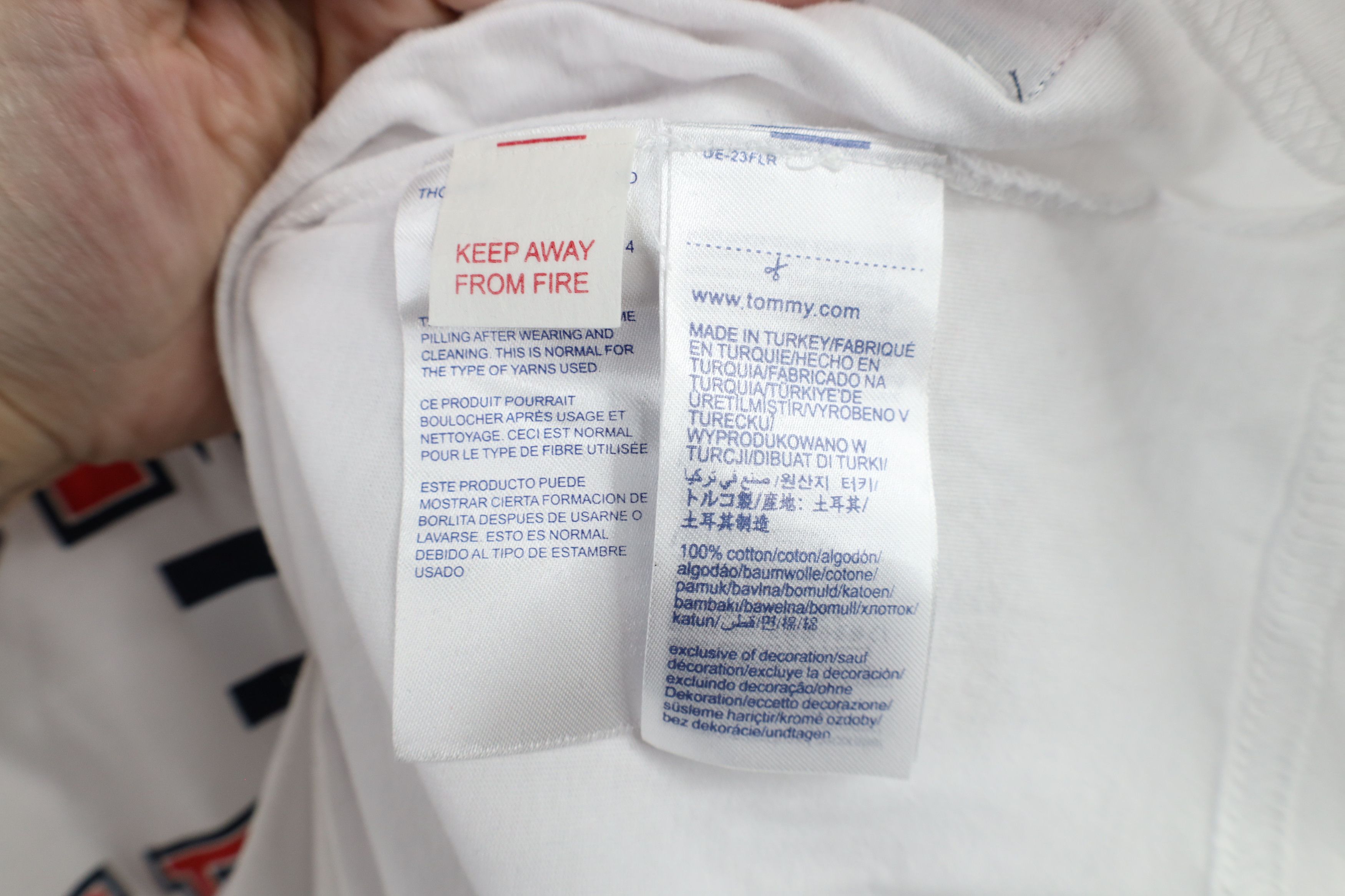 Tommy Hilfiger × Vintage Vintage Tommy Hilfiger Big Logo Short Sleeve T-Shirt White Size US XXL / EU 58 / 5 - 7 Thumbnail