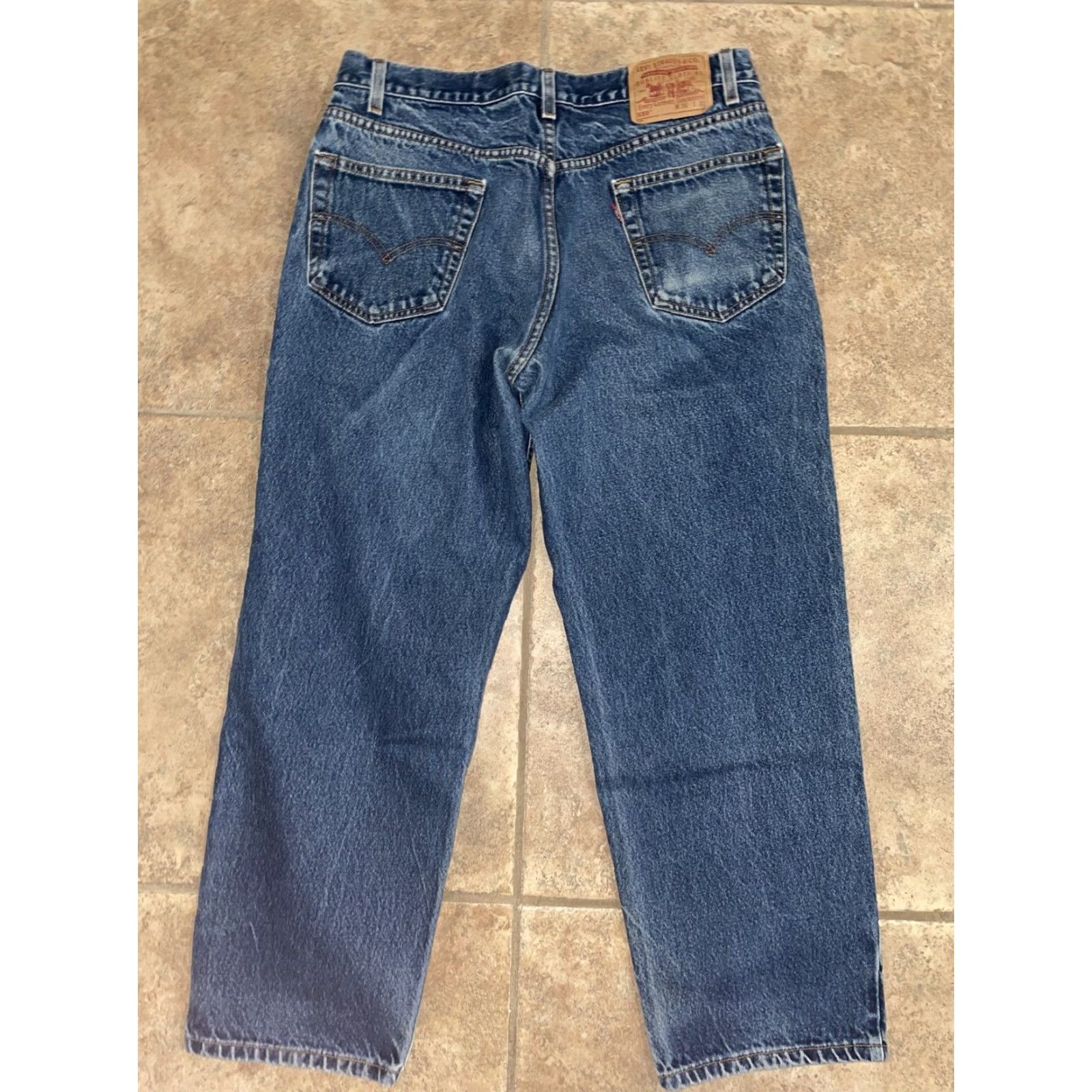 Levi's Levi's 550 Relaxed Fit Jeans Men 36x30 Blue Straight Regular Mens Size US 36 / EU 52 - 4 Thumbnail