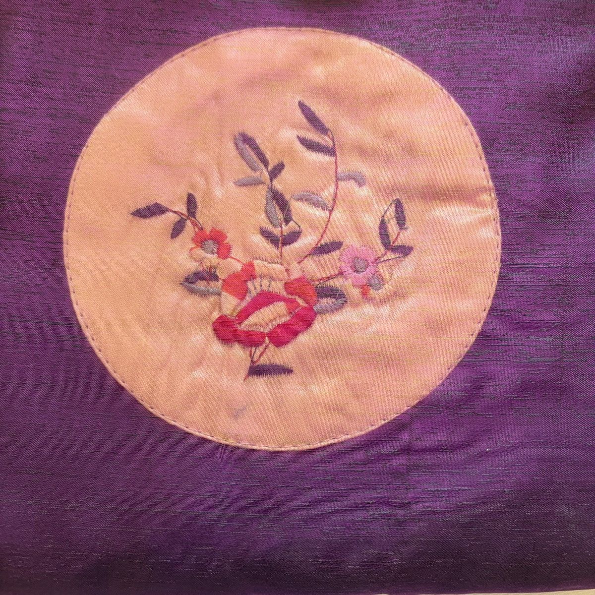 Other Purple floral embroidered mini tote bag Size ONE SIZE - 2 Thumbnail