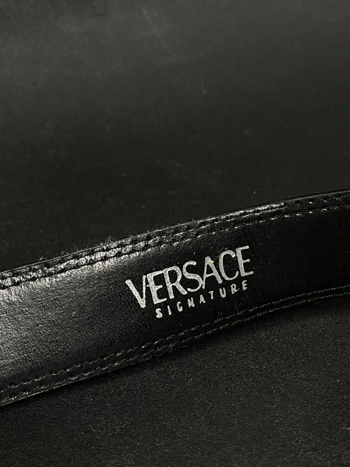 Leather Versace Leather Avant Garde Classic Belt Size ONE SIZE - 5 Thumbnail