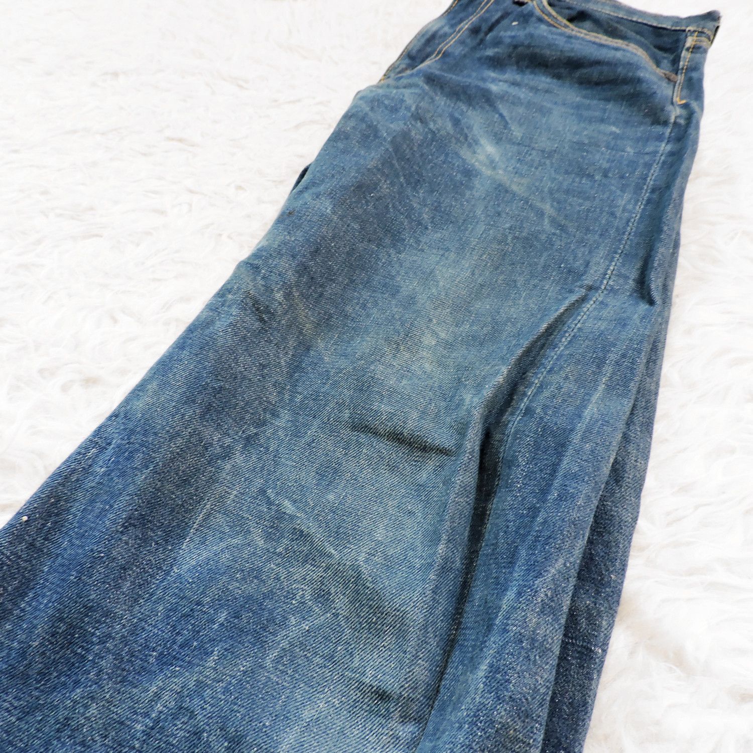 Japanese Brand CANTON X-WEST SAILOR LOT 1251T DENIM LONG PANTS Size US 31 - 18 Thumbnail