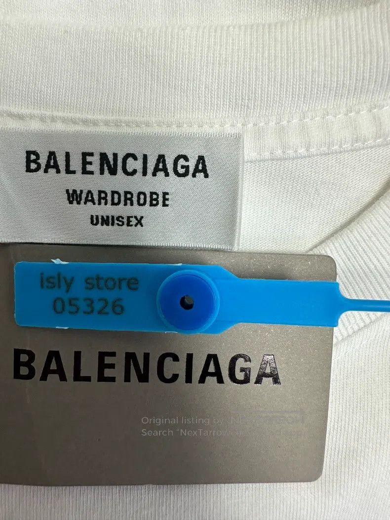 Balenciaga Balenciaga Mosaic Blurred BB Letter Loose Short Sleeve Size US XS / EU 42 / 0 - 4 Thumbnail