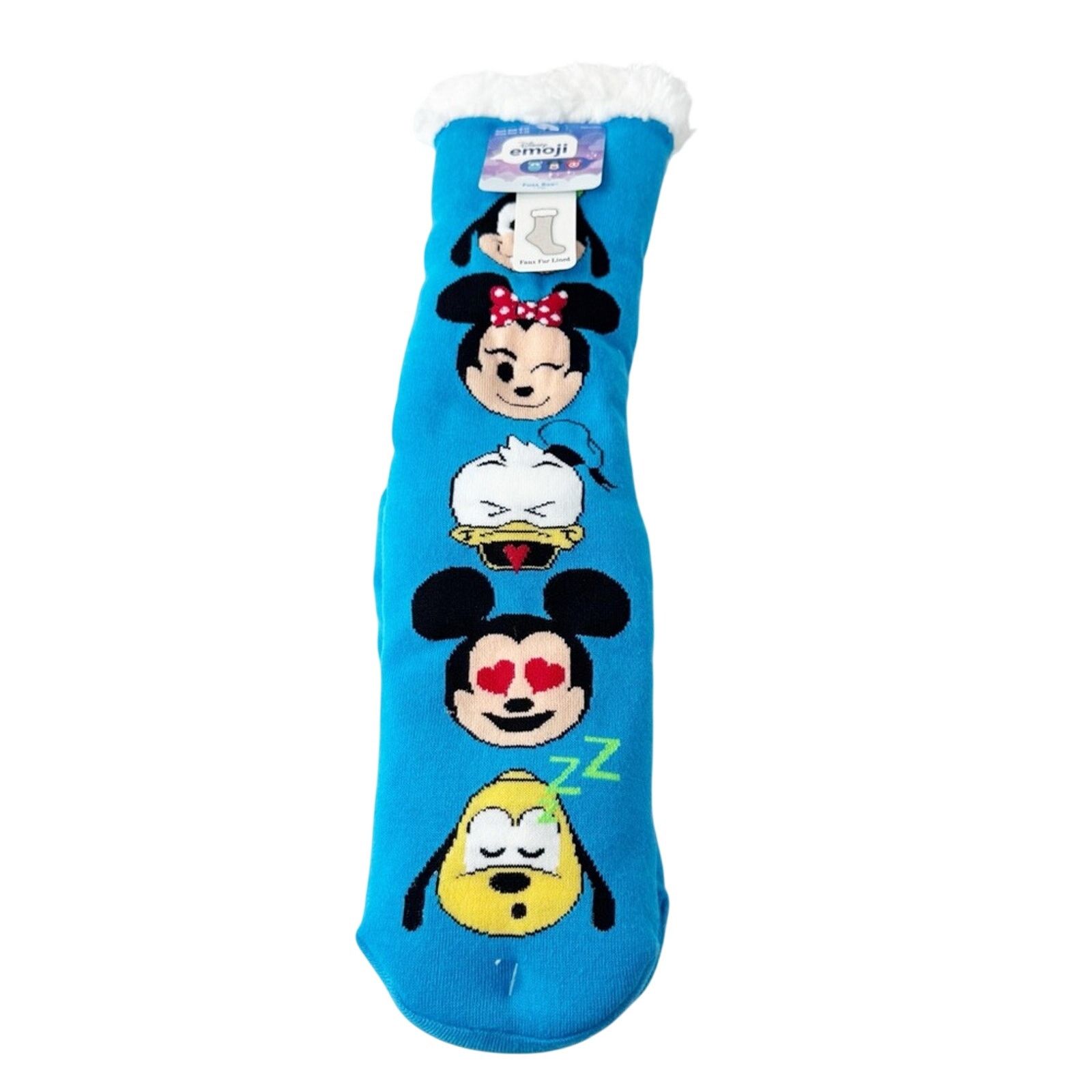 Disney Disney Mickey Minnie Pluto Donald Fur Lined Socks W 4-10 Size ONE SIZE - 1 Thumbnail
