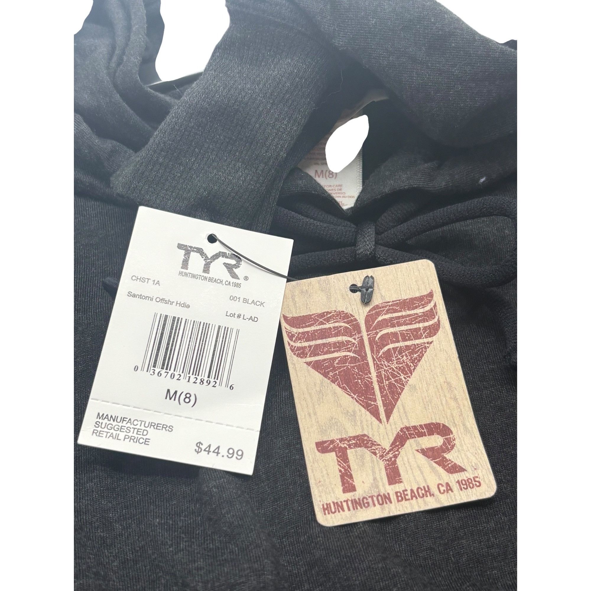 Other TYR women’s Santorini Off Shore Hoodie, Black, M (8) Size M / US 6-8 / IT 42-44 - 7 Thumbnail