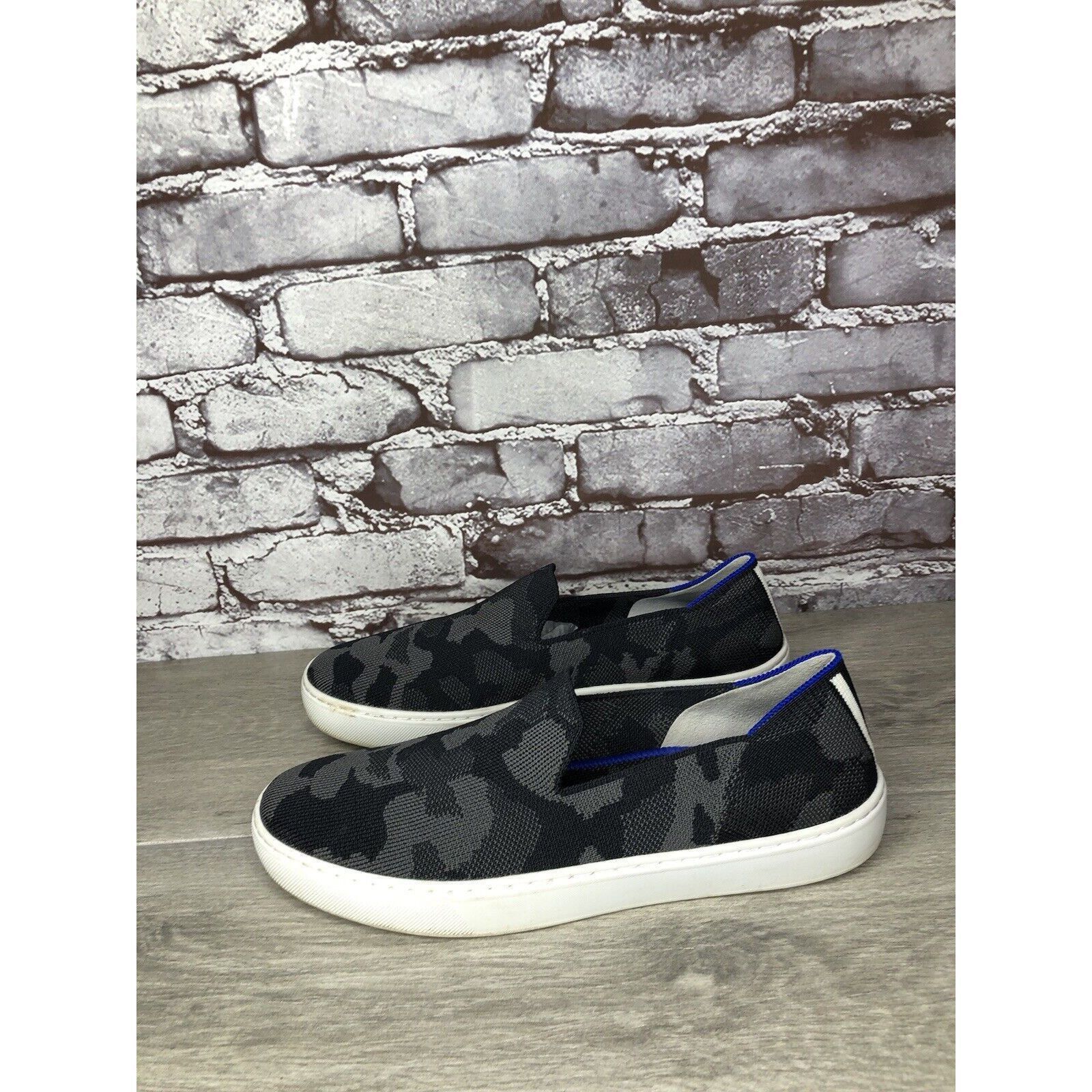 Other Rothy’s The Original Grey Camo Print Fabric Slip On Sneakers Size US 10 / IT 40 - 20 Thumbnail