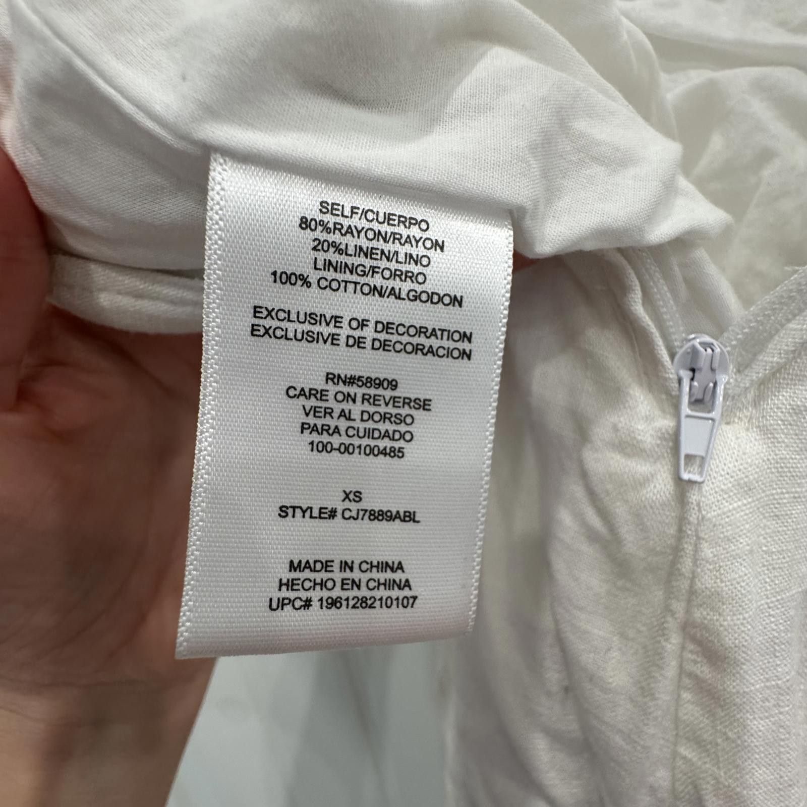 Other Copper Key Women's White Jumpsuit with Button Front XS Size 26" / US 2 / IT 38 - 5 Thumbnail