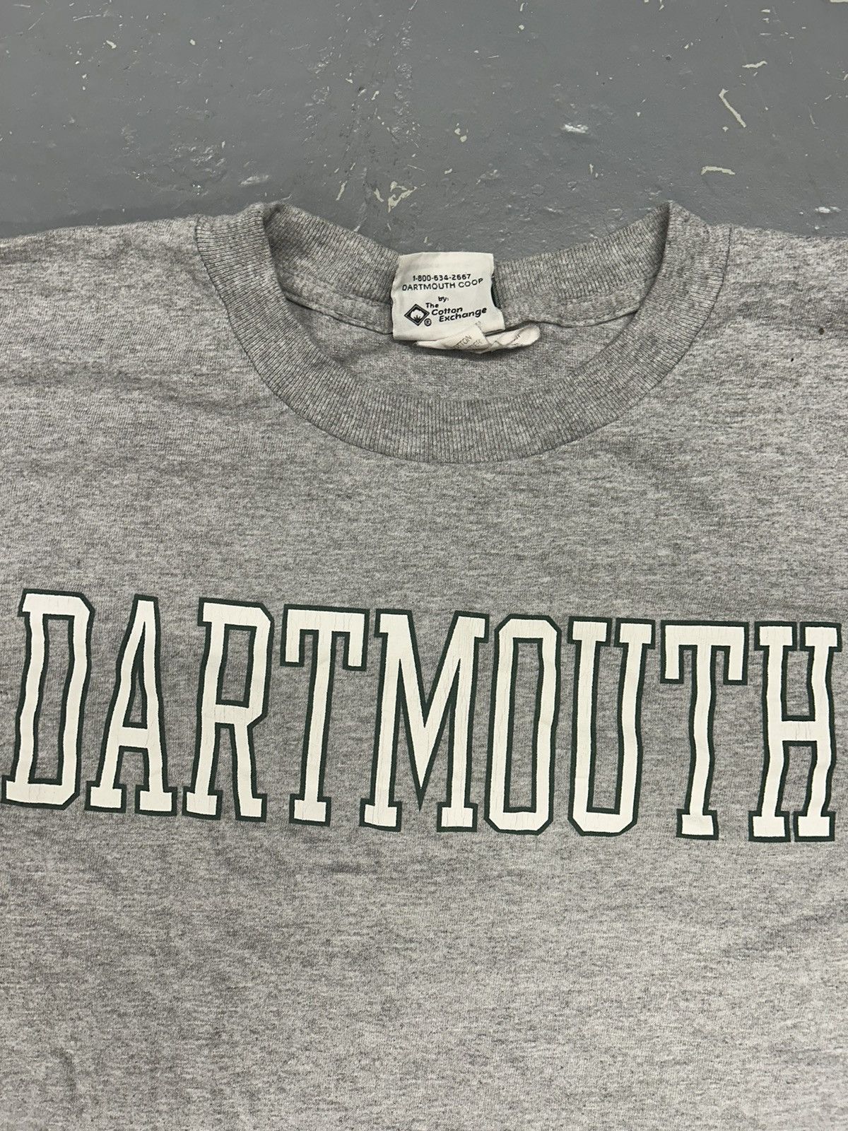 Vintage Crazy Vintage 90s Essential Grey Dartmouth Script T-Shirt Size US XL / EU 56 / 4 - 2 Thumbnail