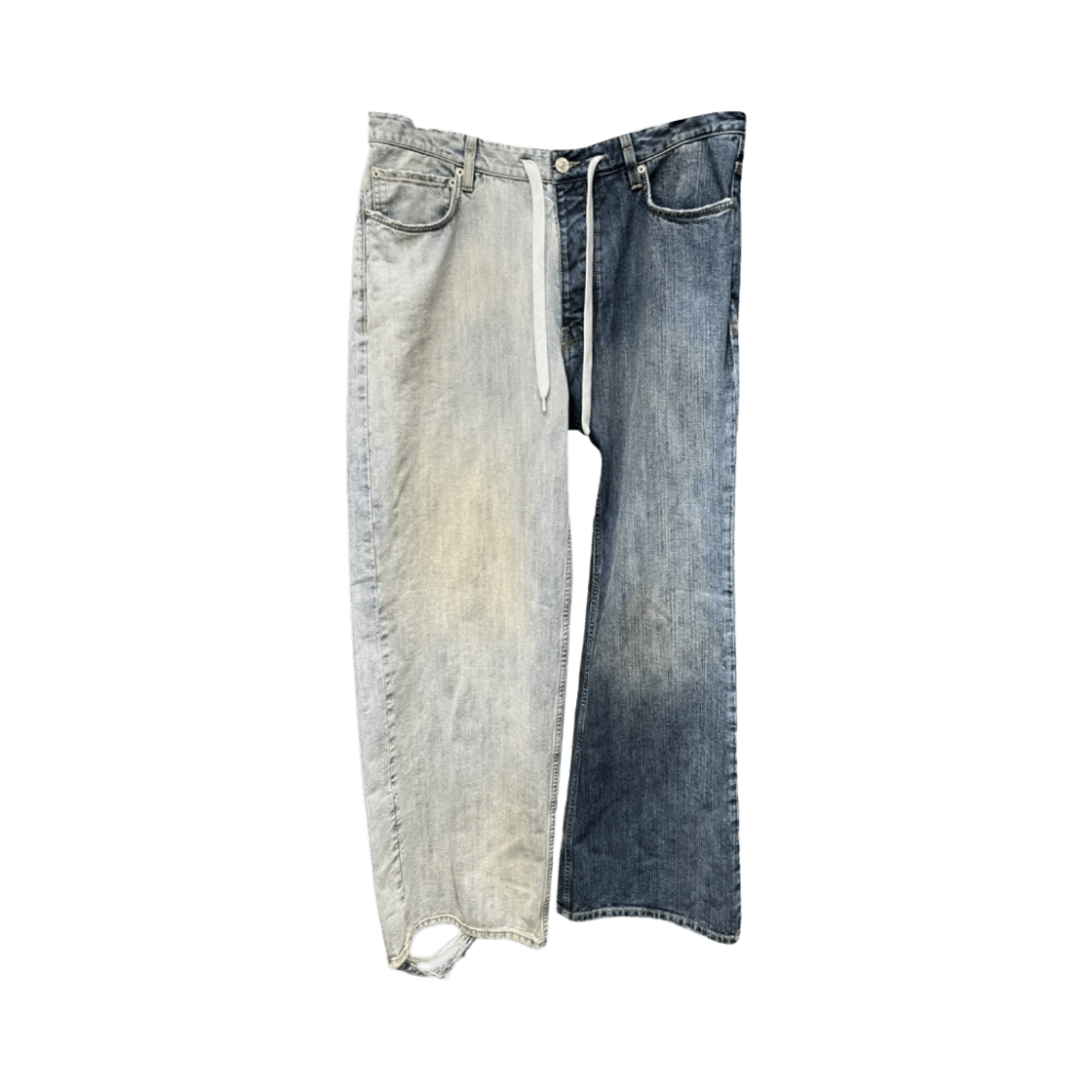 Balenciaga o1s1wg110226 Fifty-Fifty Pants In Blue Size US 28 / EU 44 - 1 Thumbnail