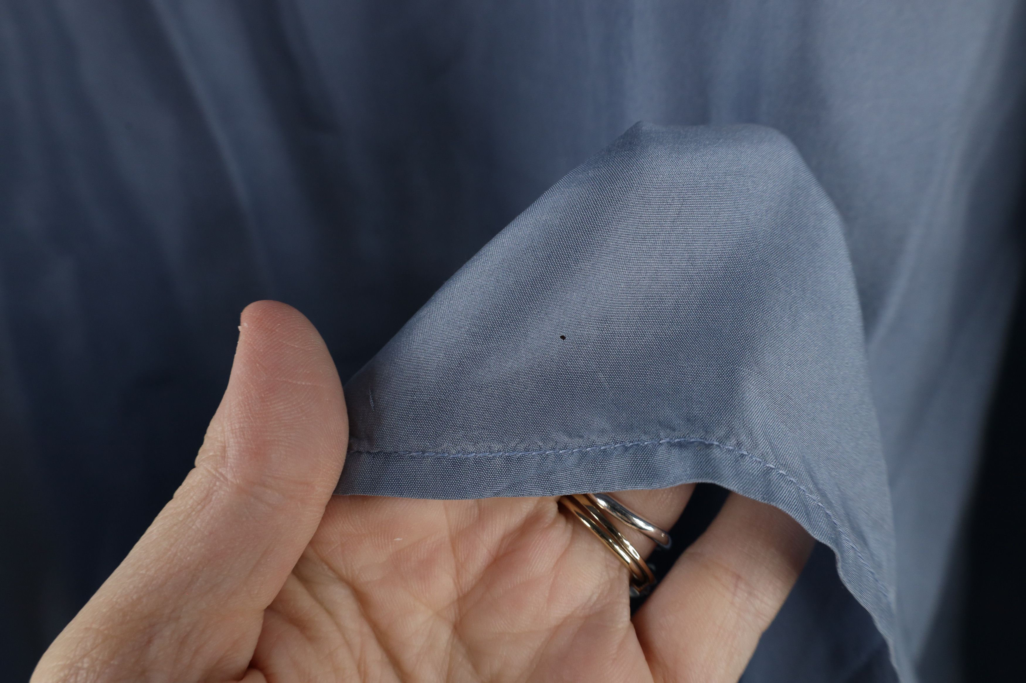 Vintage Vintage 90s Streetwear Silk Collared Button Shirt Blue Size US M / EU 48-50 / 2 - 14 Thumbnail