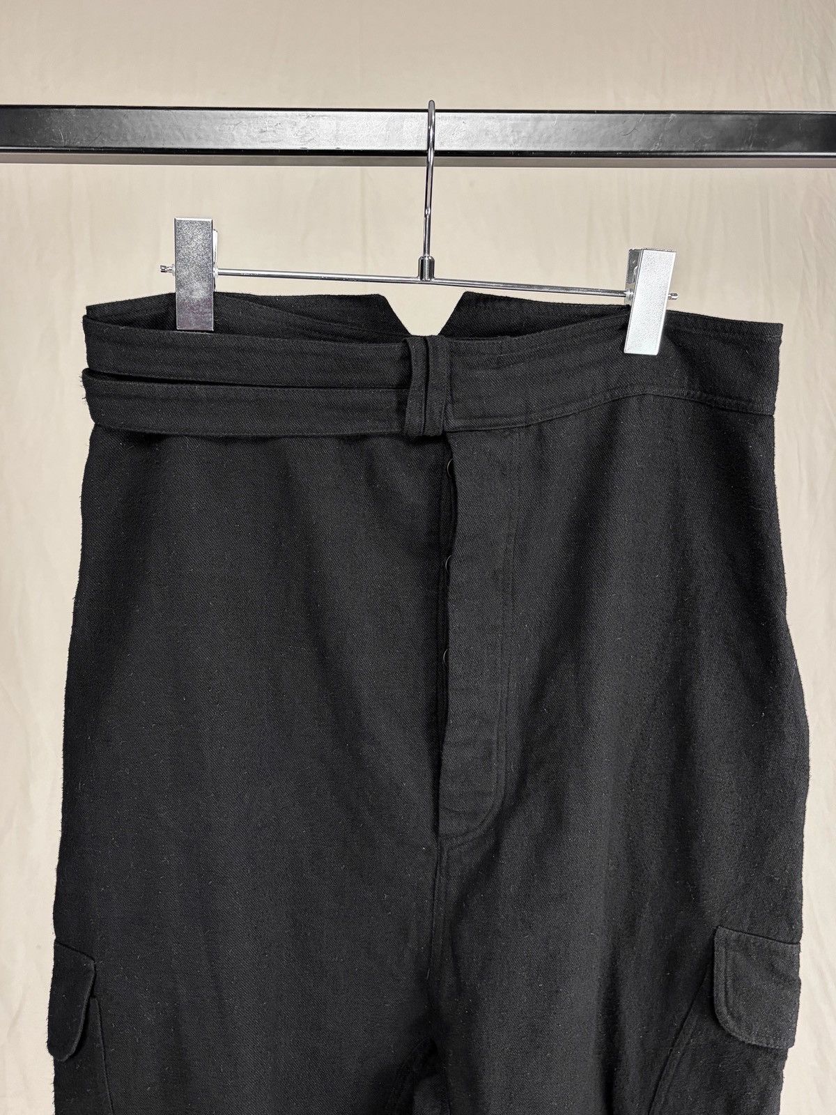 Sandrine Philippe Sandrine Philippe Paris Drop-Crotch Cropped Cargo Pants Size US 32 / EU 48 - 4 Thumbnail