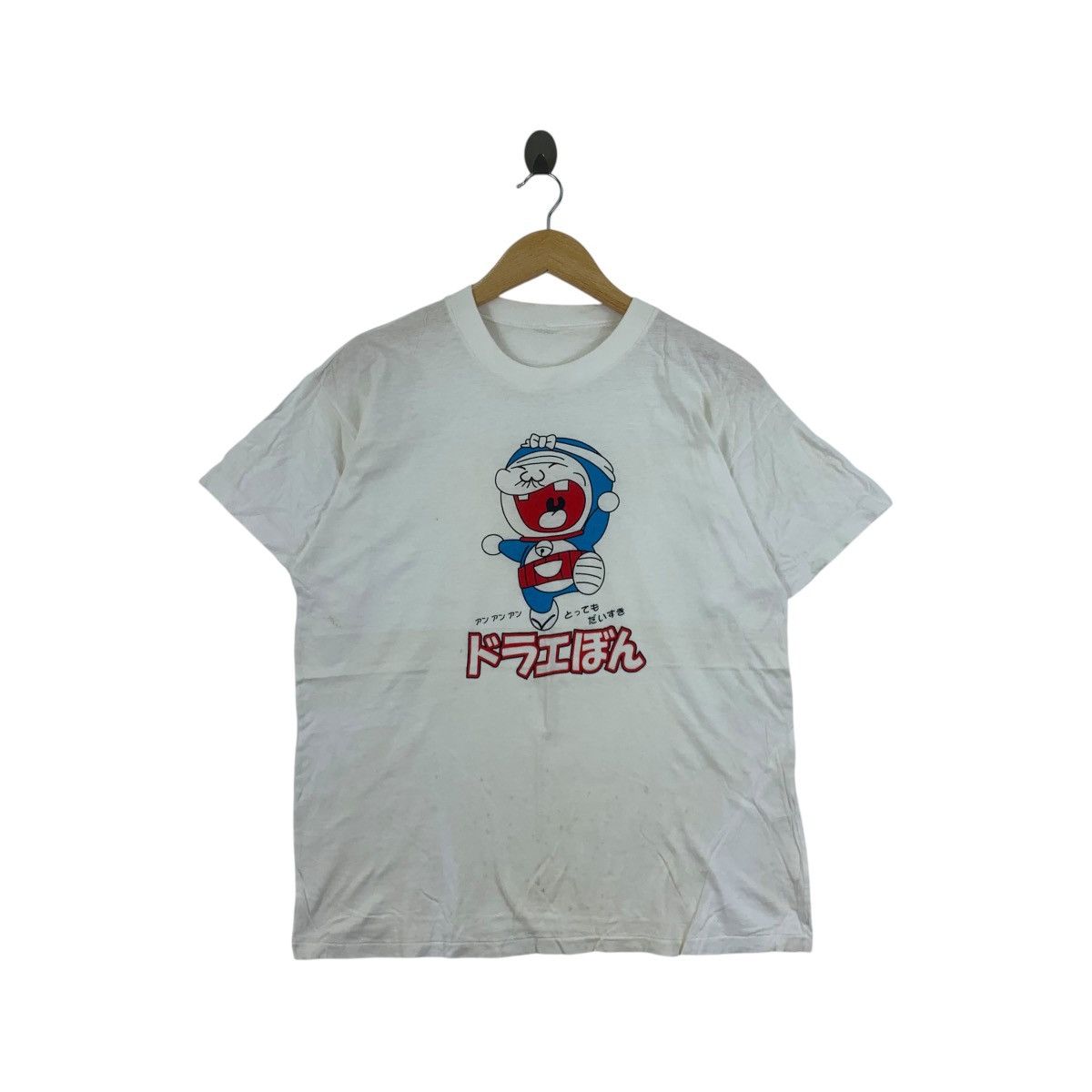 Vintage Vintage 90’ DORAEMON FUJIKO FUJIO I Love It Kanji Tee Shirt Size US M / EU 48-50 / 2 - 1 Thumbnail