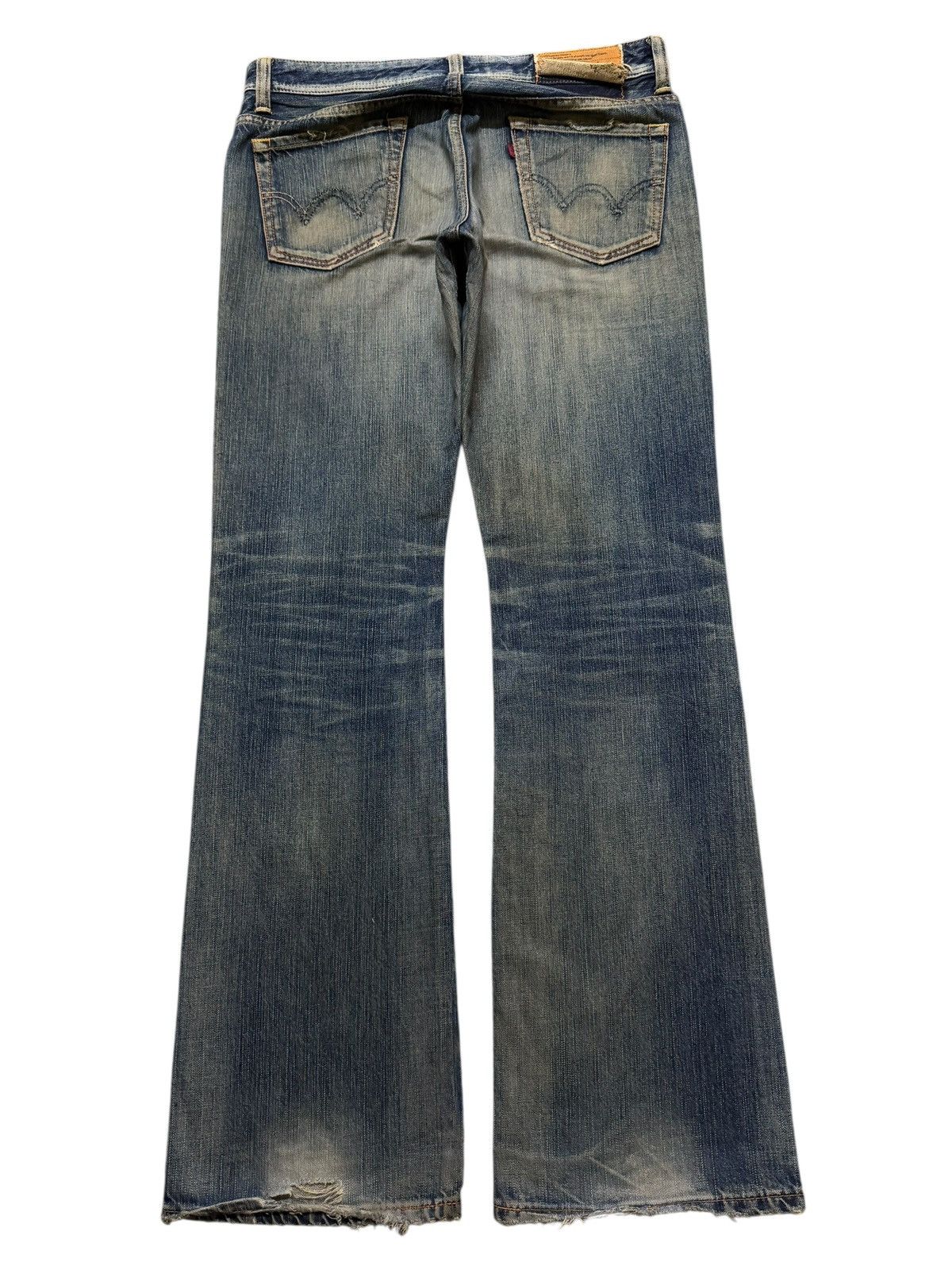 Edwin Vintage 90s Japan Edwin Blue Mud Wash Faded Wide Leg Bootcut Size US 34 / EU 50 - 2 Thumbnail