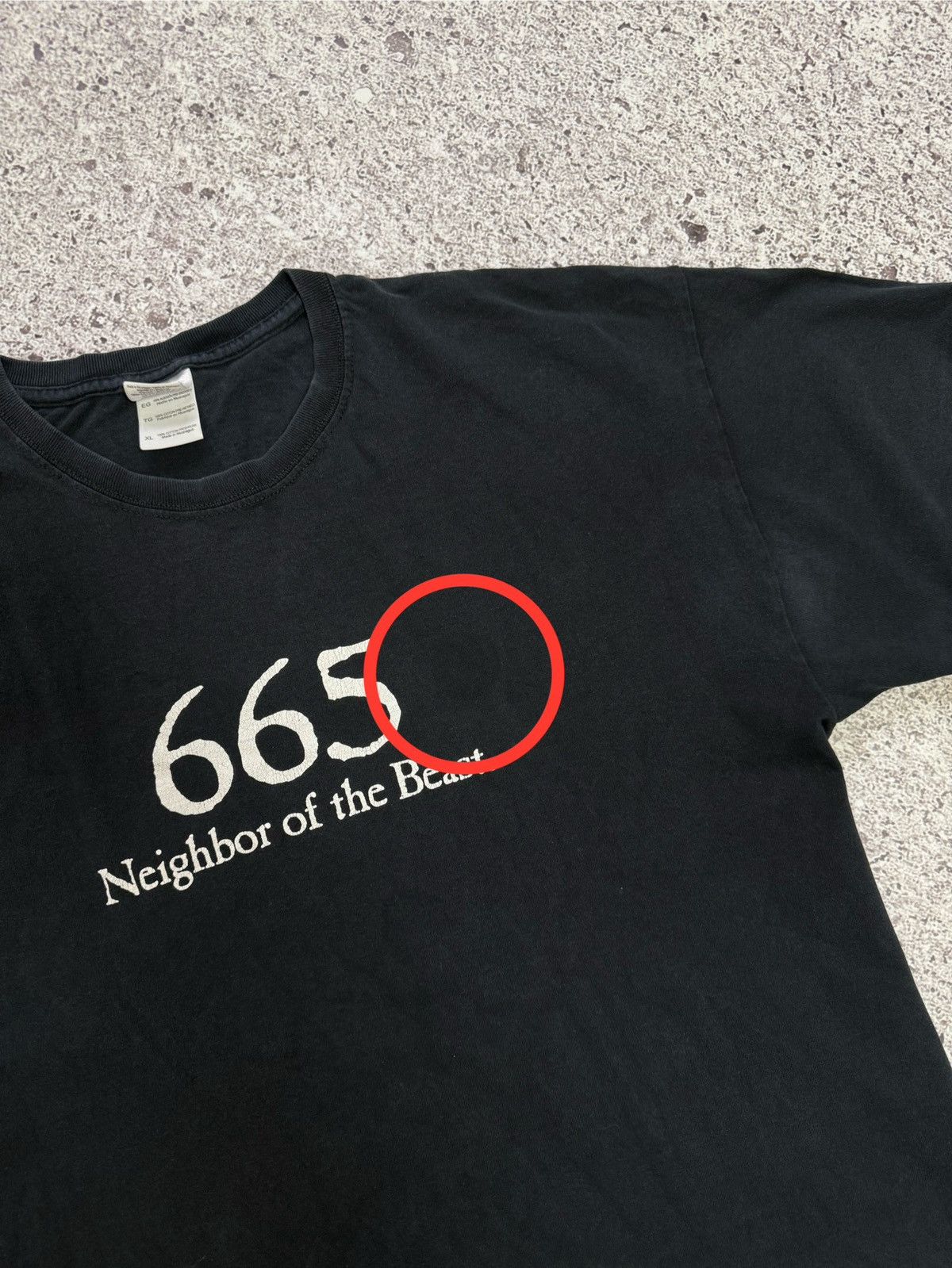 Band Tees × Vintage Vintage 1990’s 665 Neighbor Of The Beast Y2K Retro T-Shirt Size US XL / EU 56 / 4 - 9 Thumbnail