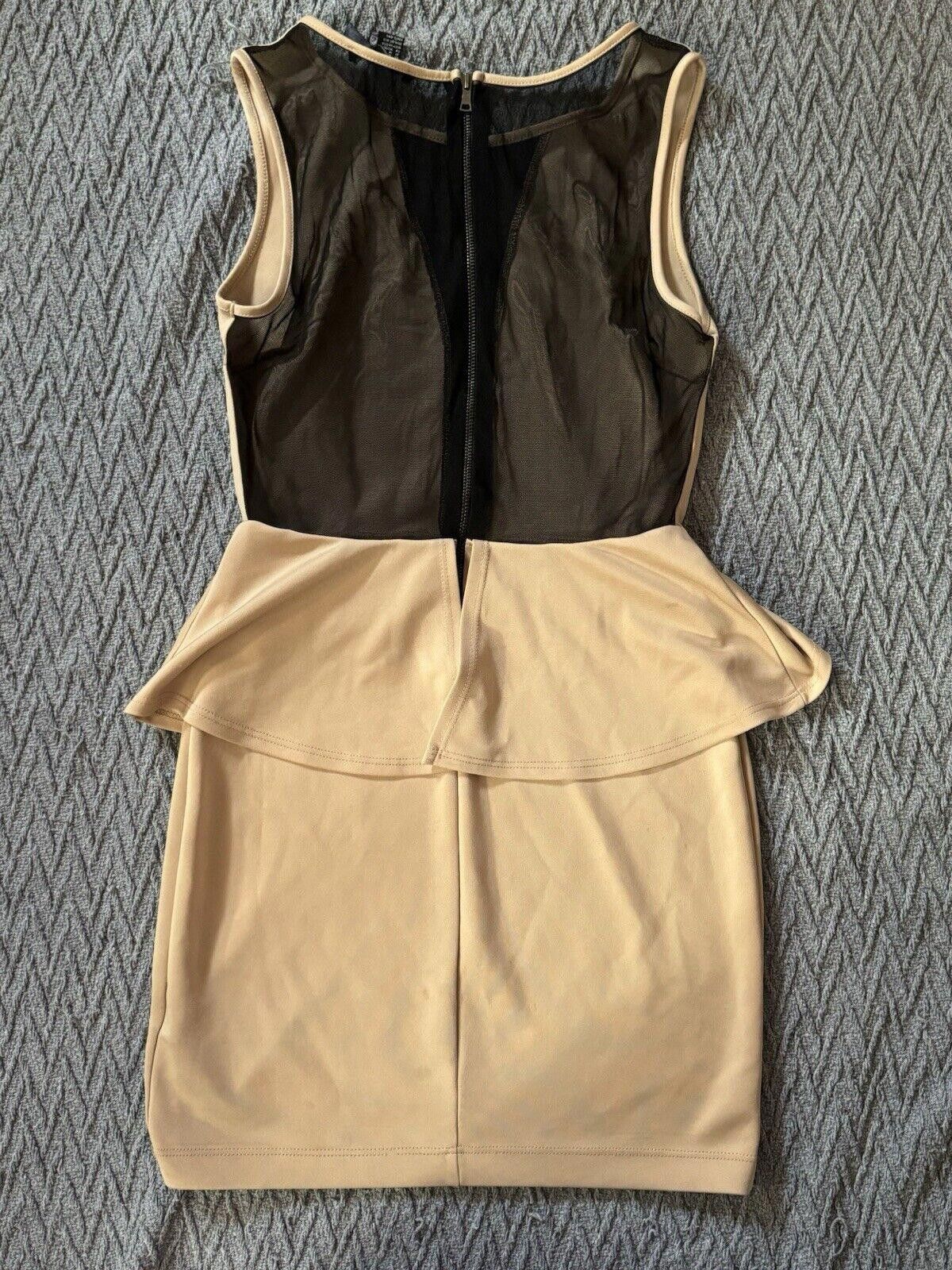 Forever 21 Forever 21 Gold Short Bodycon Dress Mesh Back Women’s Medium Size M / US 6-8 / IT 42-44 - 2 Thumbnail