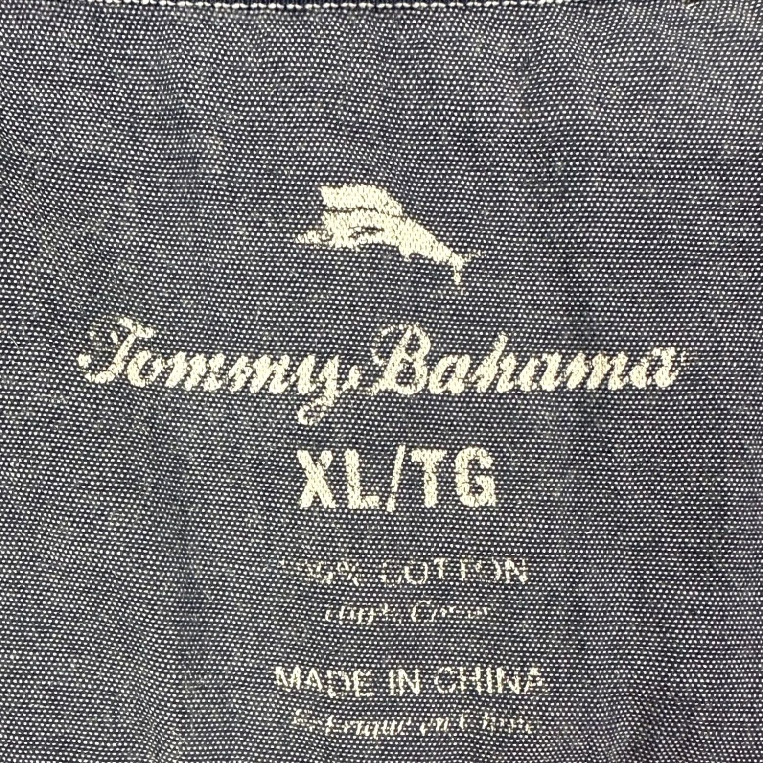 Tommy Bahama Tommy Bahama Mens XL Blue Johnny Collar Pocket Long Sleeve T-Shirt Logo EUC Size US XL / EU 56 / 4 - 4 Thumbnail