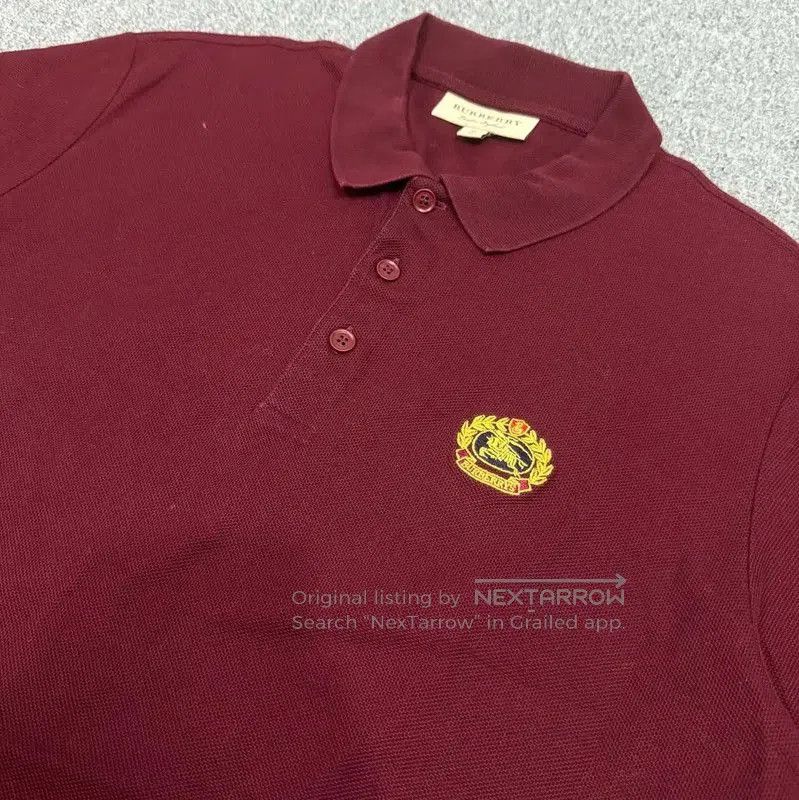 Burberry Burberry Red Cotton Polo Shirt for Men. Size US XL / EU 56 / 4 - 3 Thumbnail
