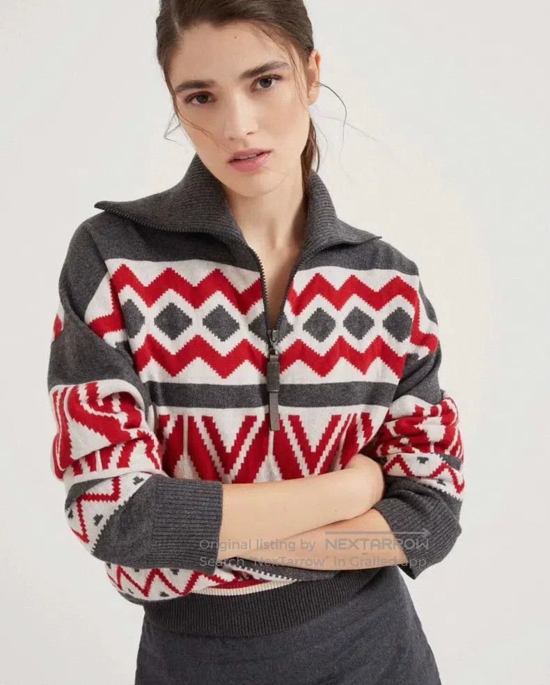 Brunello Cucinelli Brunello Cucinelli Autumn-Winter Capsule Series Half-Zip K Size S / US 4 / IT 40 - 3 Thumbnail