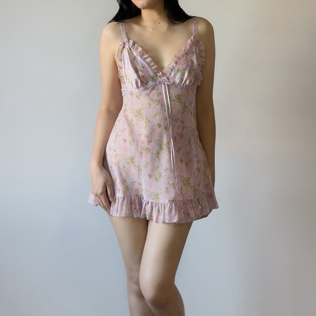 Victoria's Secret Victoria’s Secret Floral Chiffon Slip Dress (M) Size M / US 6-8 / IT 42-44 - 4 Thumbnail
