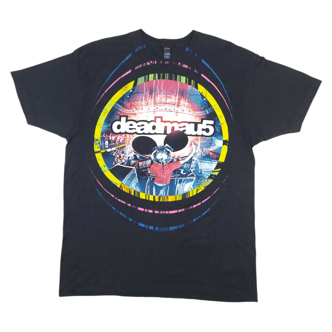 Authentic Deadmau5 DJ Set Multi Circle Official Merch TEE, image size:1391x1391