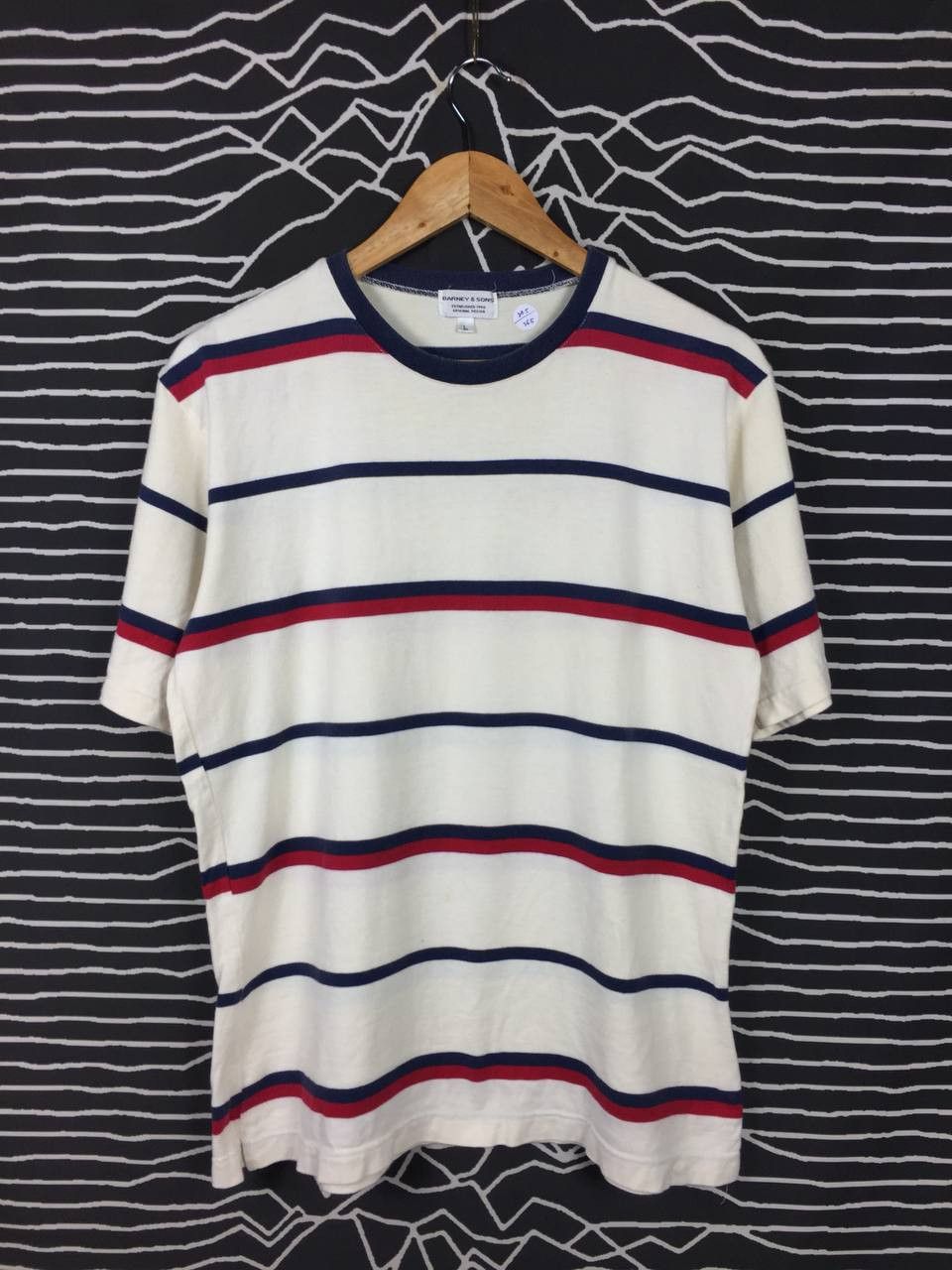 Vintage Barney & Sons Original Design Casual Striped Tee Size US L / EU 52-54 / 3 - 2 Thumbnail