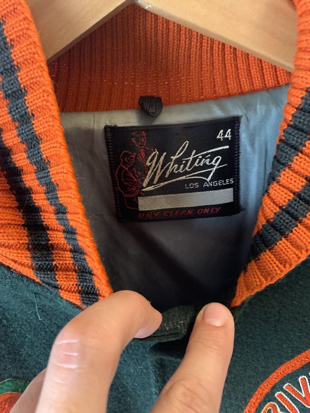 Vintage Vintage swimming varsity jacket Size US L / EU 52-54 / 3 - 5 Thumbnail