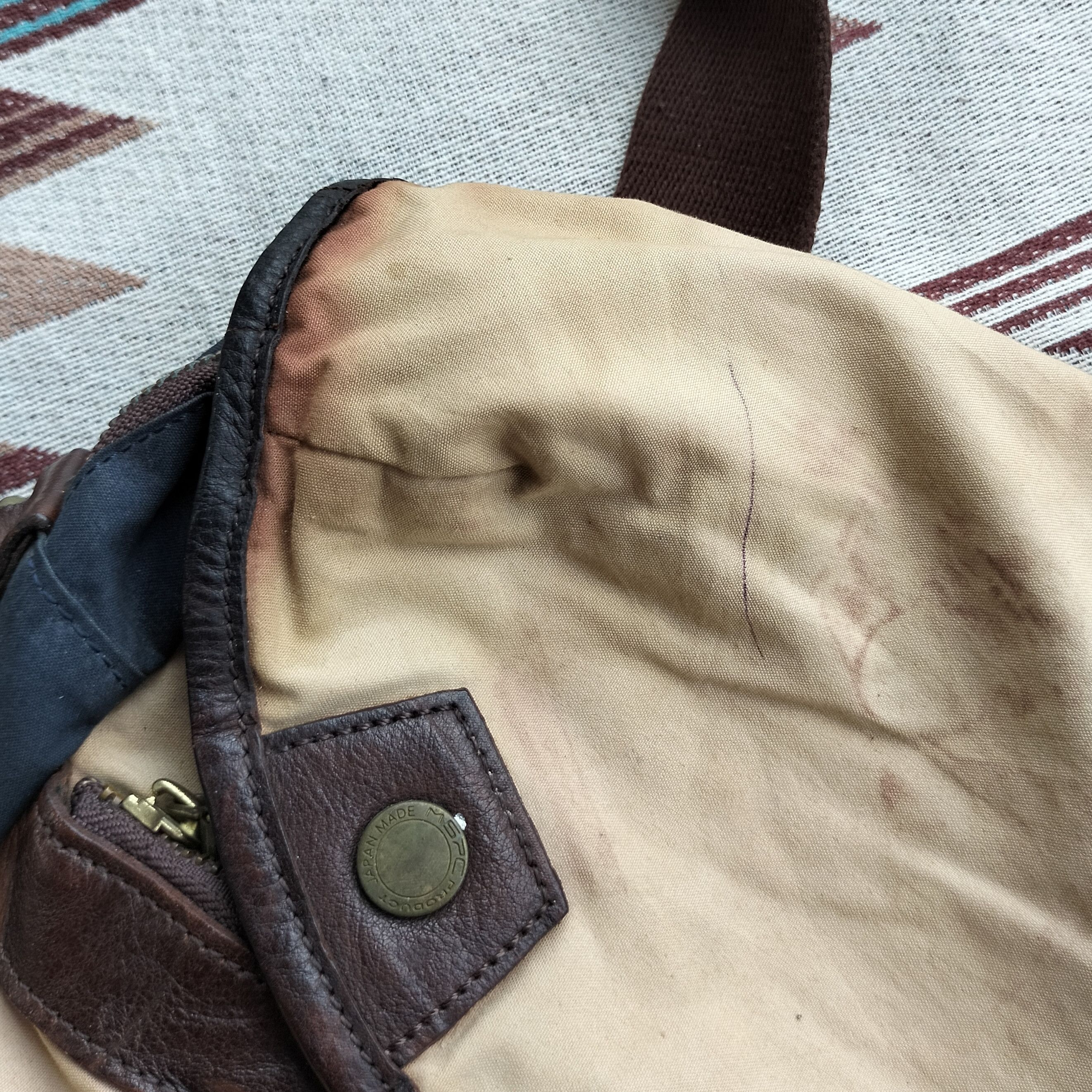 MasterPiece masterpiece x british millerain catton leather shoulder bag Size ONE SIZE - 5 Thumbnail
