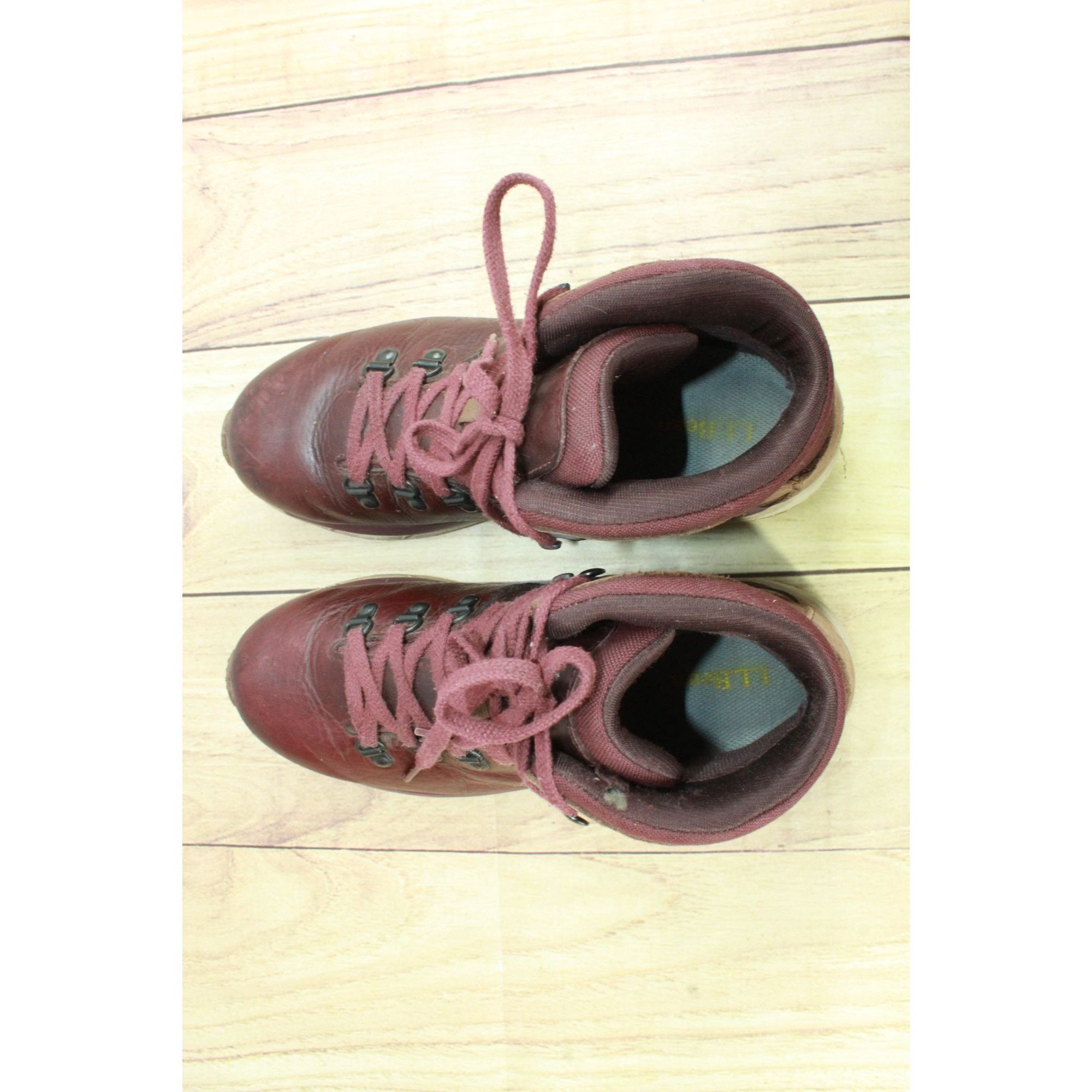 L.L. Bean LL Bean Alpine Burgundy Leather Waterproof Hiking Boots Wome Size US 9.5 / IT 39.5 - 6 Thumbnail