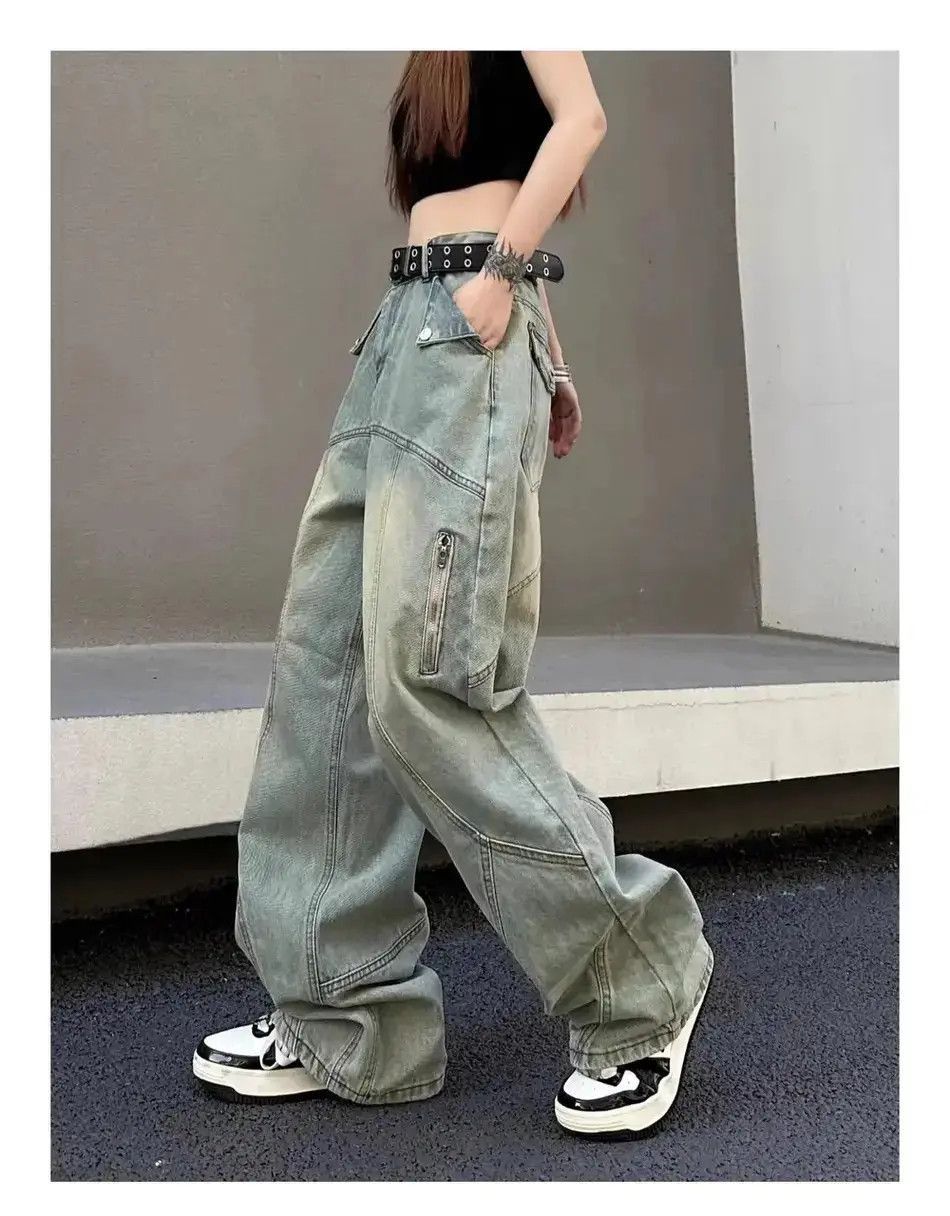Japanese Brand Retro straight leg loose leg jeans Size US 30 / EU 46 - 4 Thumbnail