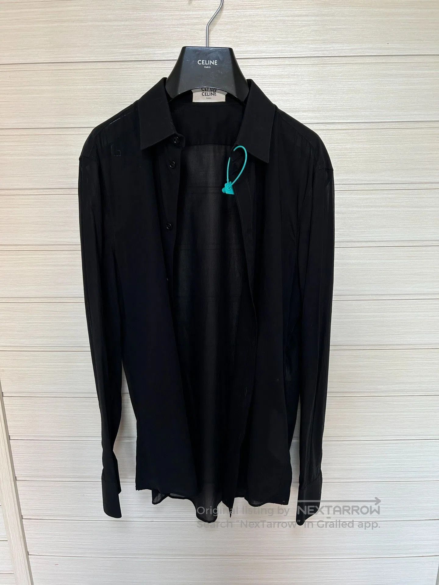Hedi Slimane Celine by Hedi Slimane Black Shirt. Size US XXS / EU 40 - 2 Thumbnail