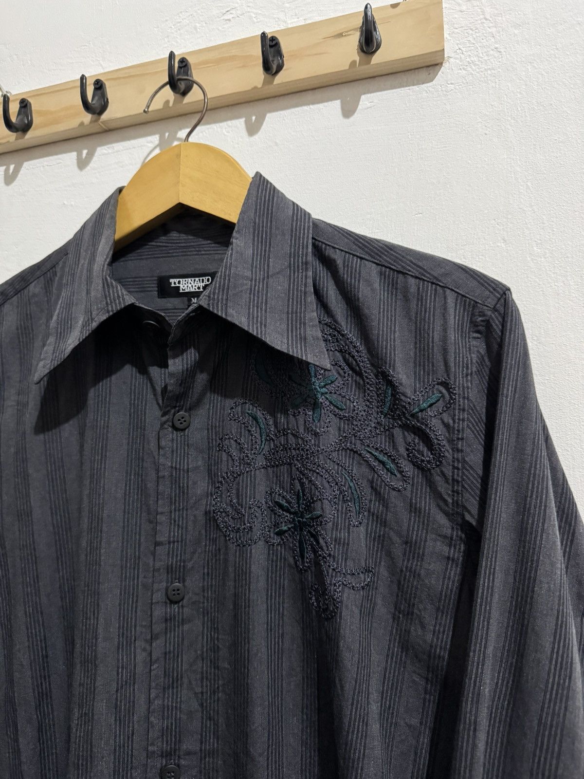 Tornado Mart TORNADO MART MED SHIRT EMBROIDERED STRIPED Size US M / EU 48-50 / 2 - 2 Thumbnail