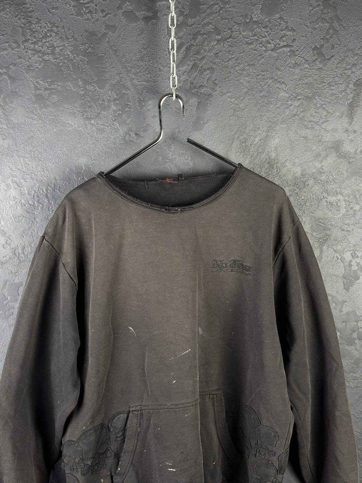 No Fear × Vintage Vintage 90s No Fear Thrashed Sun Faded Burnout Crewneck Size US L / EU 52-54 / 3 - 2 Thumbnail