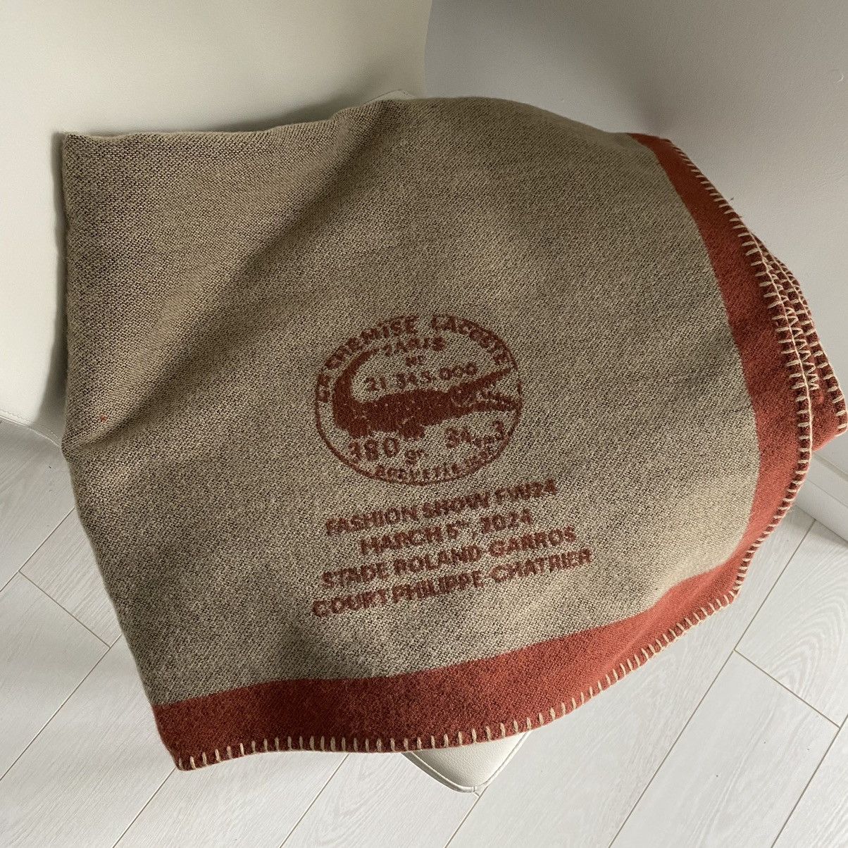 Lacoste Blanket From FW24 Show in Paris