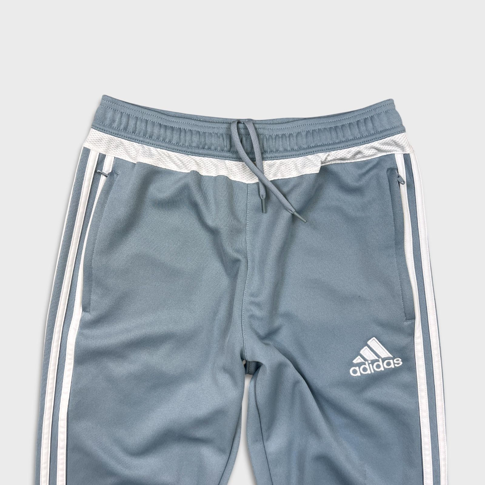 Adidas × Vintage Adidas Track Pants Small Essentials Stripe Training Athletic Size US 26 / EU 42 - 2 Thumbnail