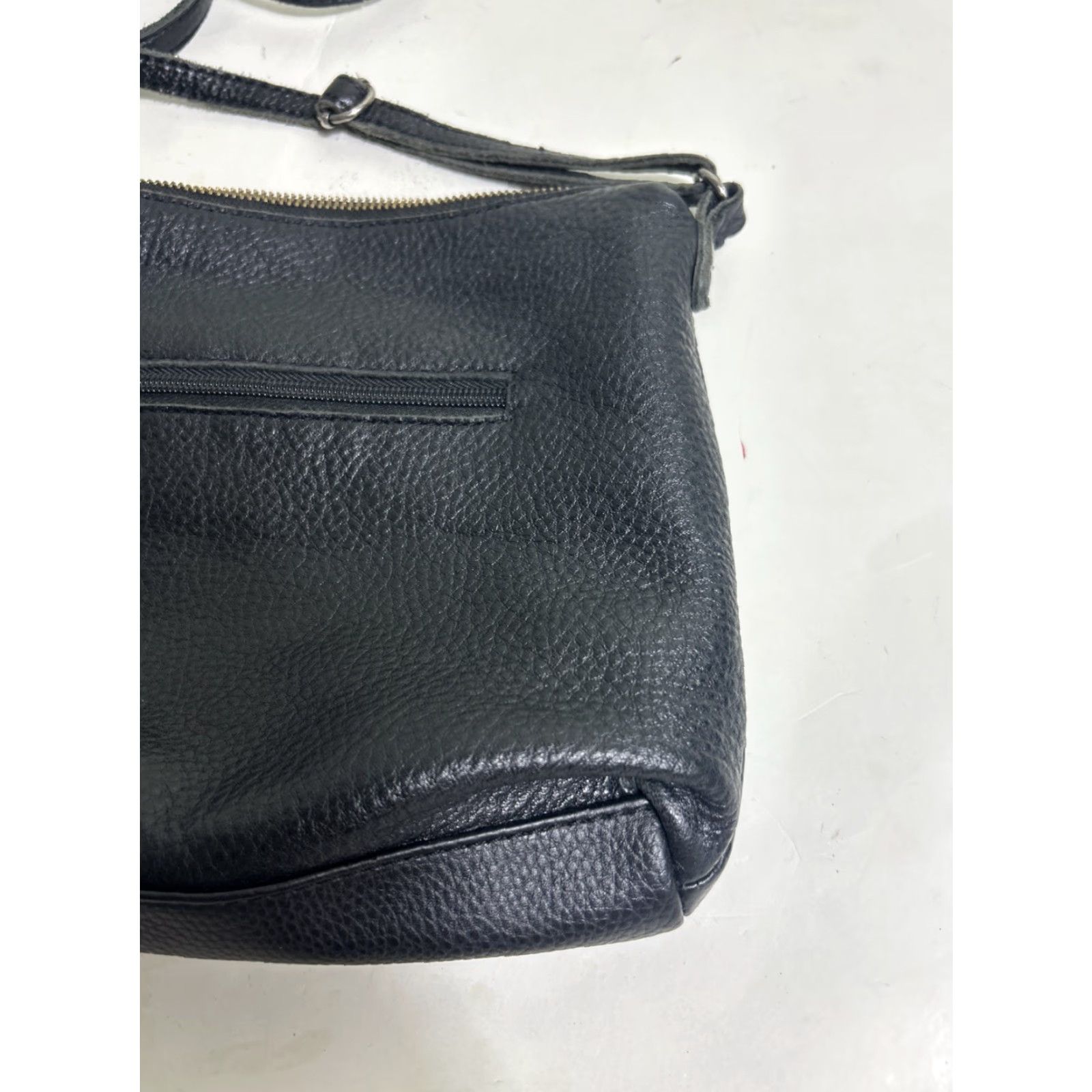 The Sak VINTAGE The Sak Black Leather Crossbody Purse Pebbles Woven 11x8x1.5 Size ONE SIZE - 4 Thumbnail
