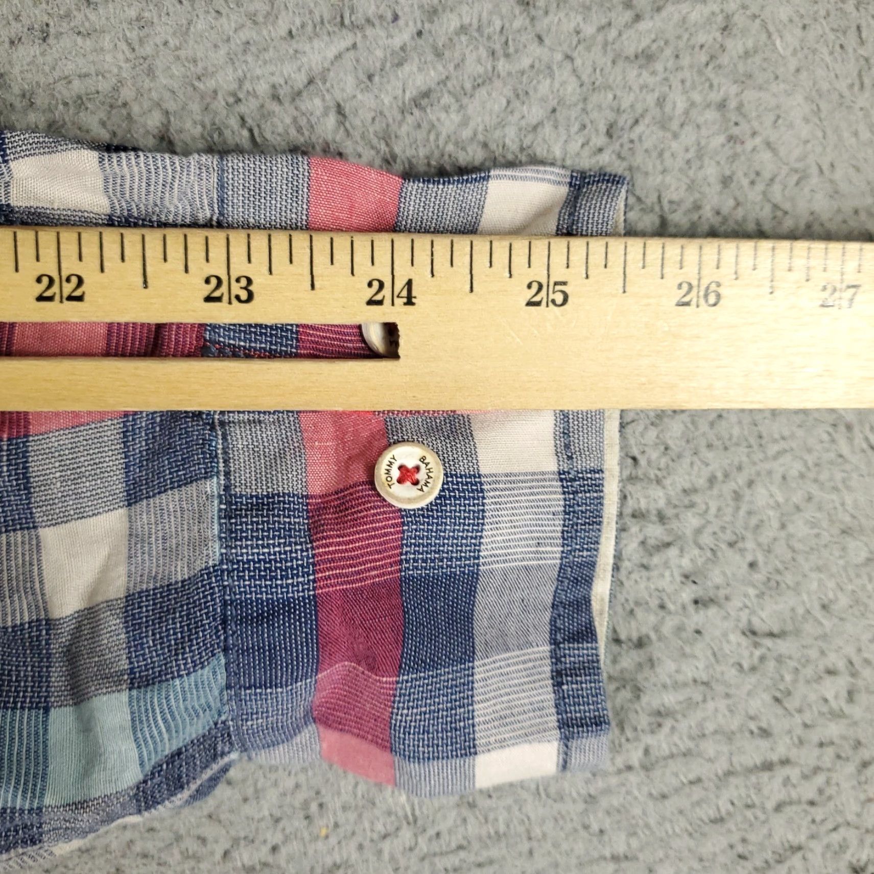 Tommy Bahama VINTAGE Tommy Bahama Shirt Mens Large Blue Linen Plaid Button-Up Long Sleeve Casual Classic Plaid Beach Modern Adult Mens Size US L / EU 52-54 / 3 - 6 Thumbnail
