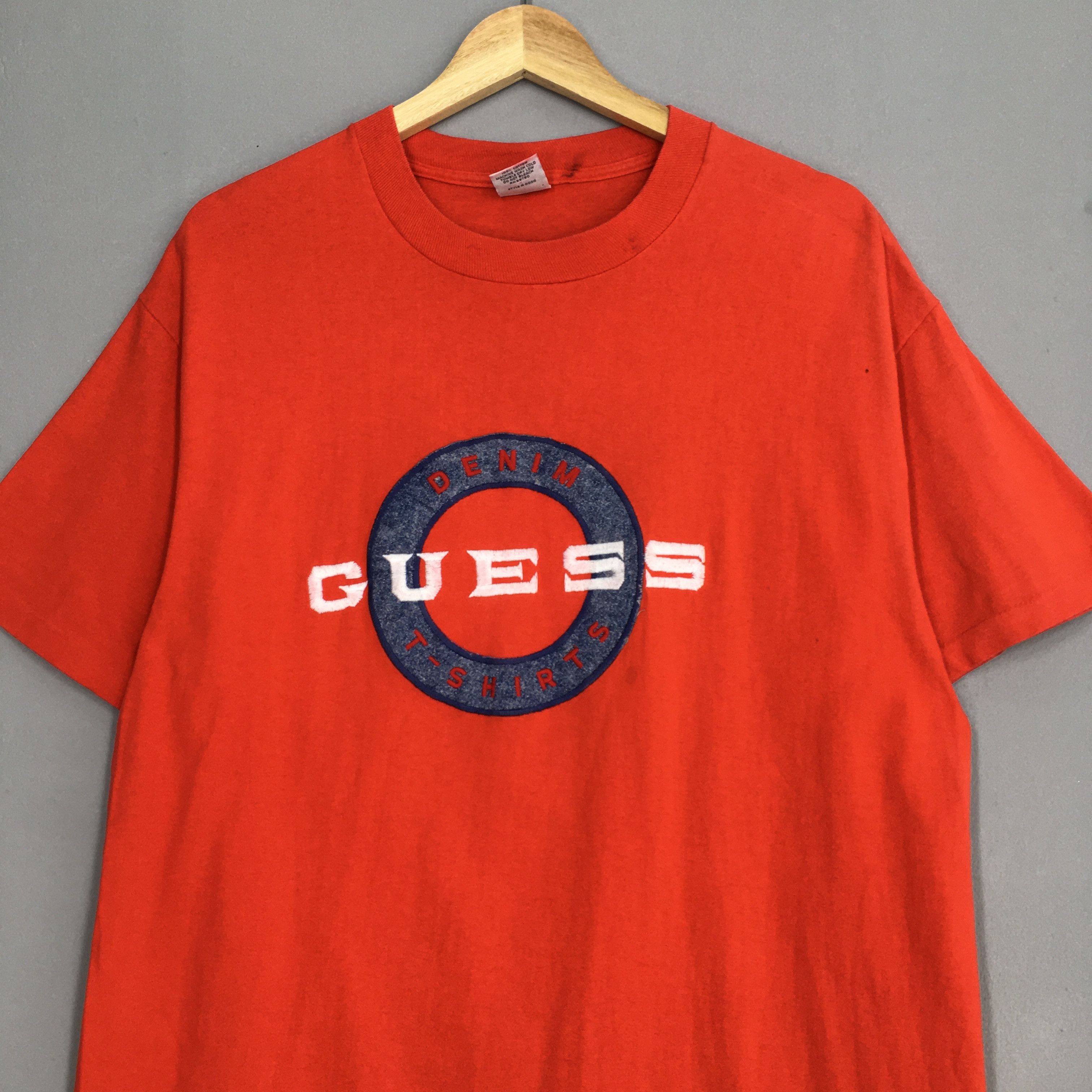 Guess × Vintage Vintage 1990's Guess Denim Usa Tshirt Large Size US L / EU 52-54 / 3 - 2 Thumbnail