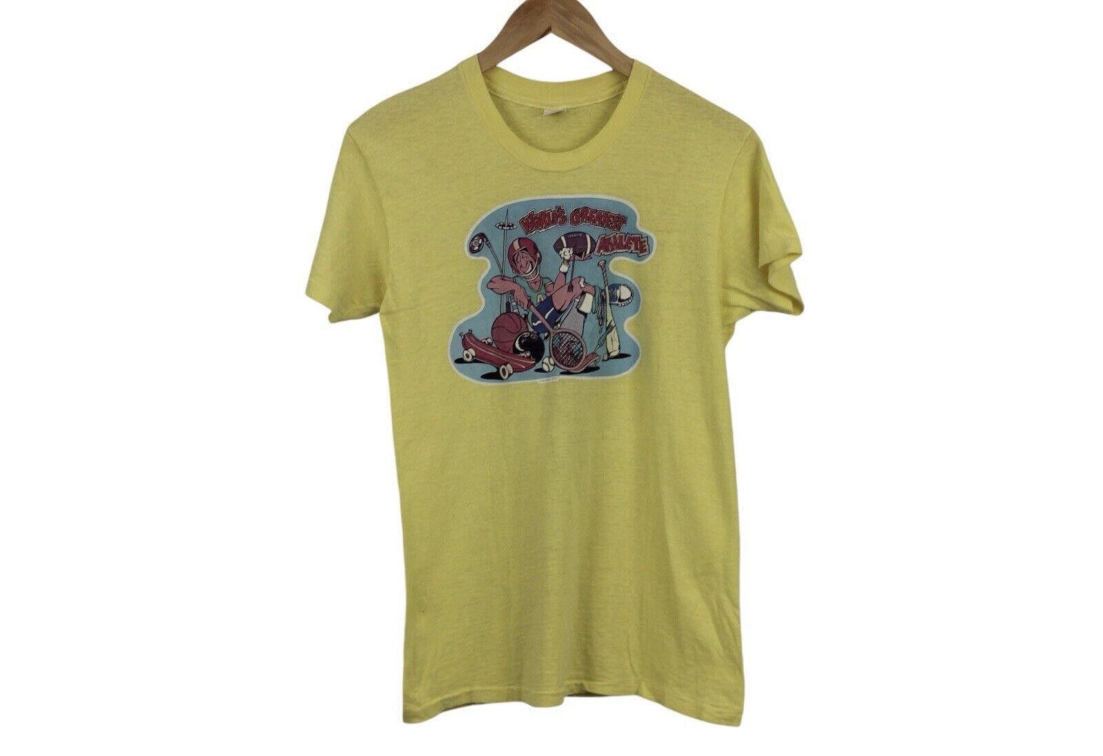 Designer Vintage 1977 Dated Worlds Greatest Athlete Shirt M Size US M / EU 48-50 / 2 - 1 Thumbnail