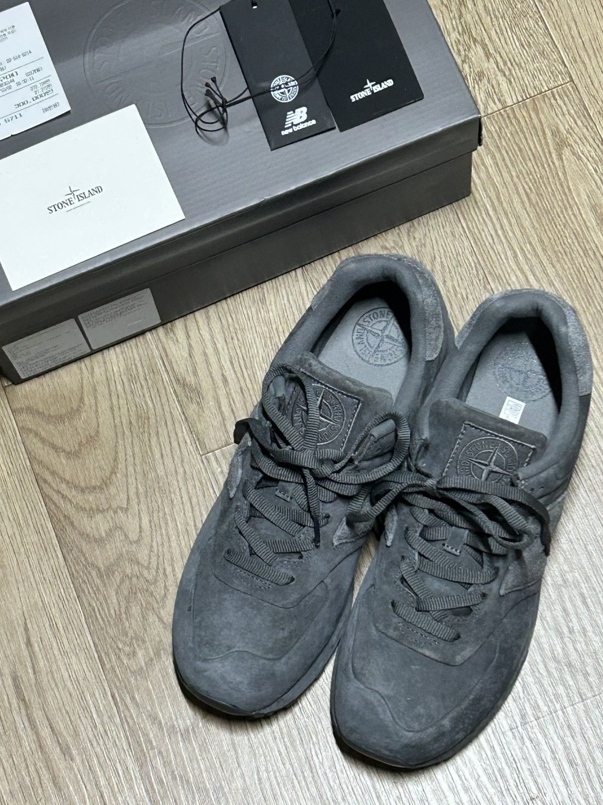 New Balance × Stone Island New Balance 574 Legacy x Stone Island Ghost Size US 12 / EU 45 - 2 Thumbnail